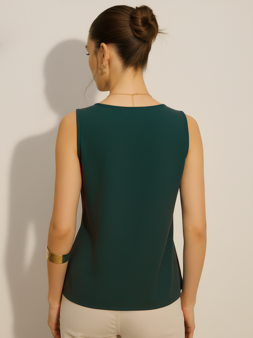 Cowl Neck Top - Teal