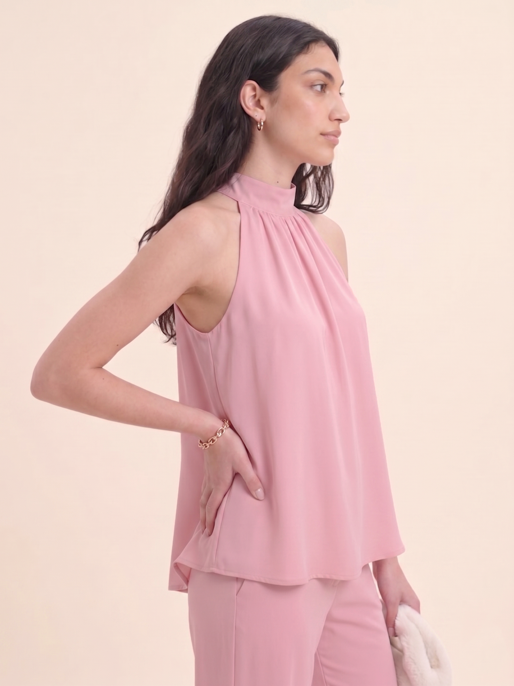 The Halter Co-ord - Pink