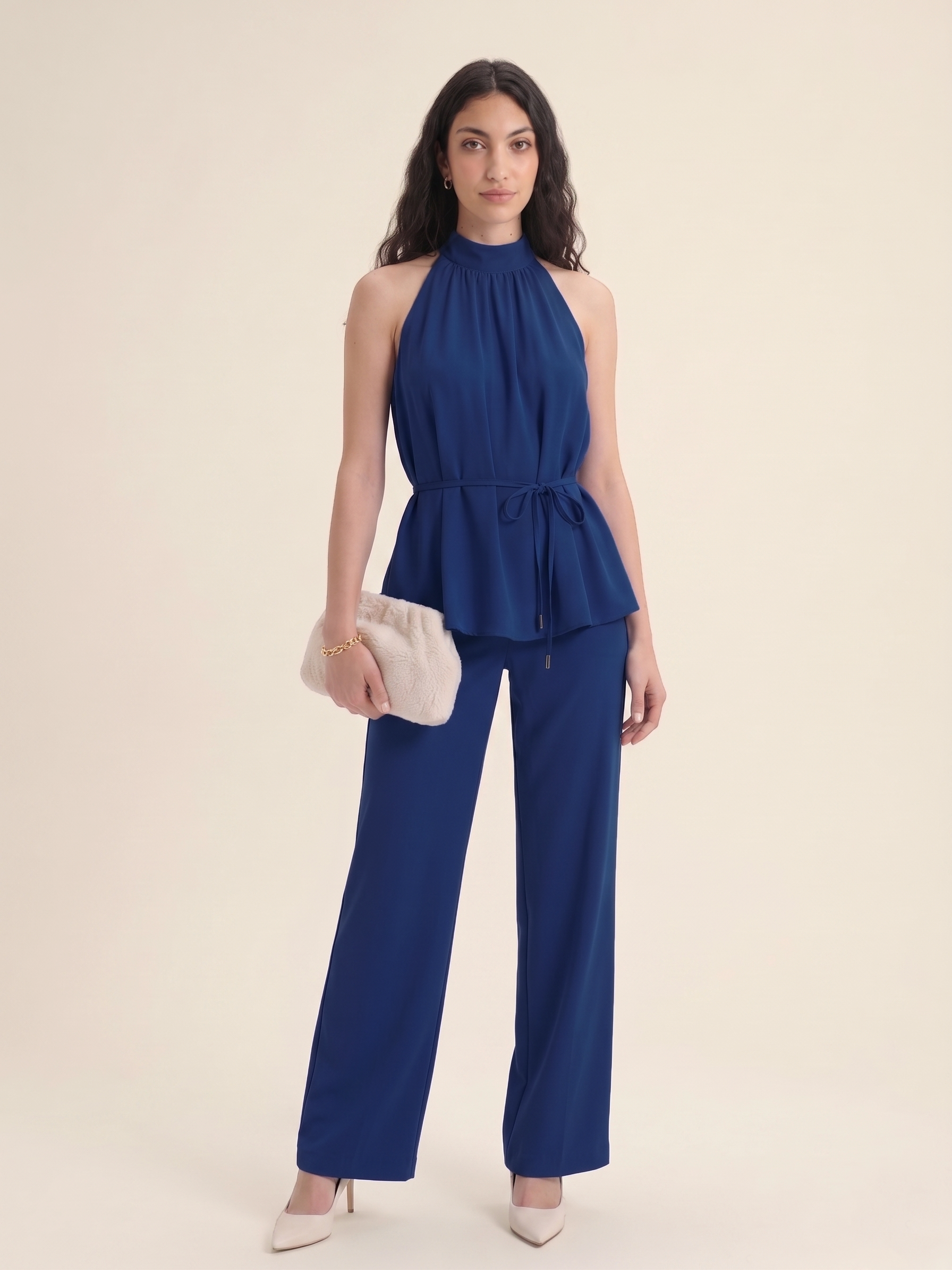 The Halter Co-ord - Royal Blue