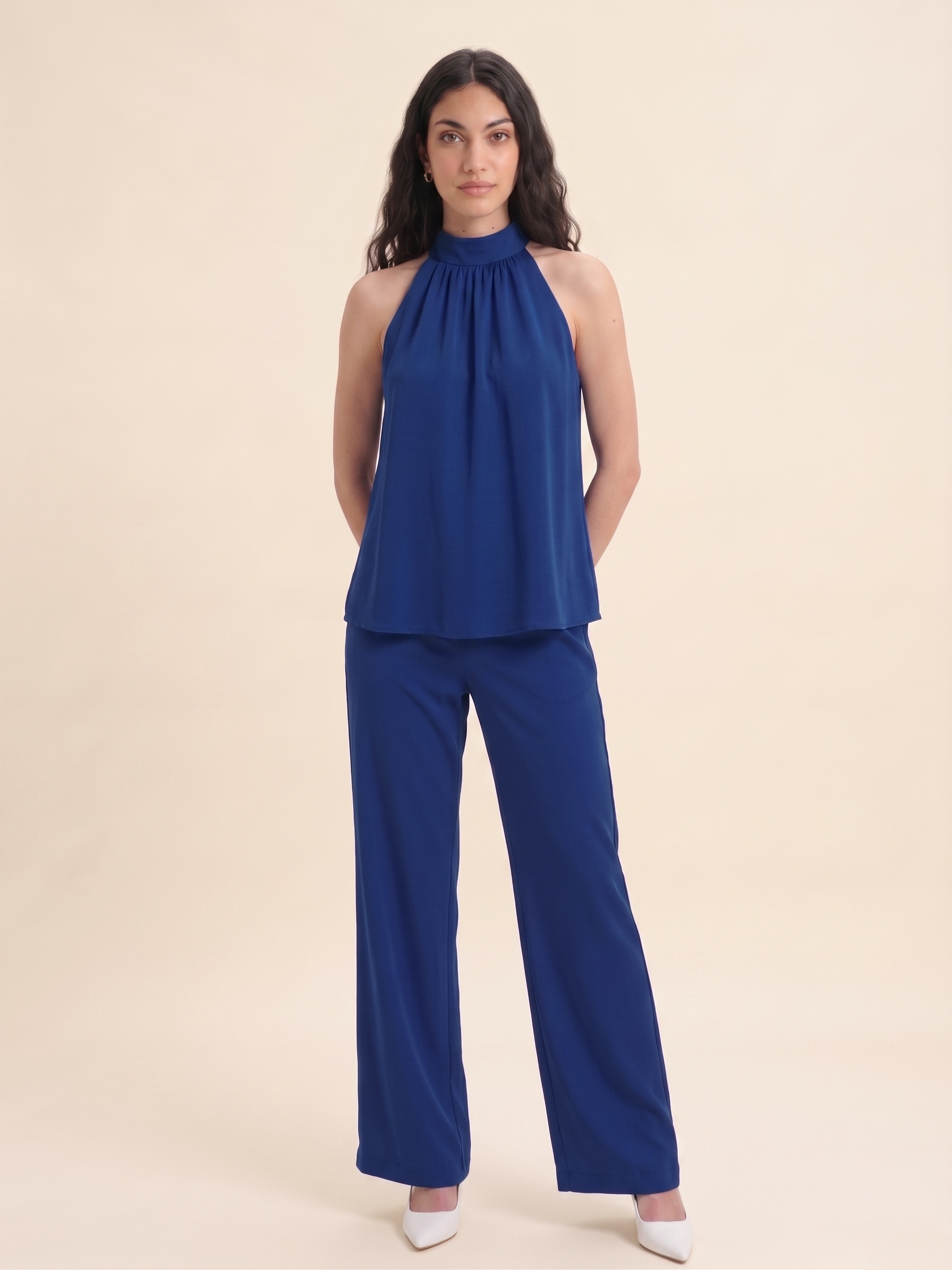 The Halter Co-ord - Royal Blue