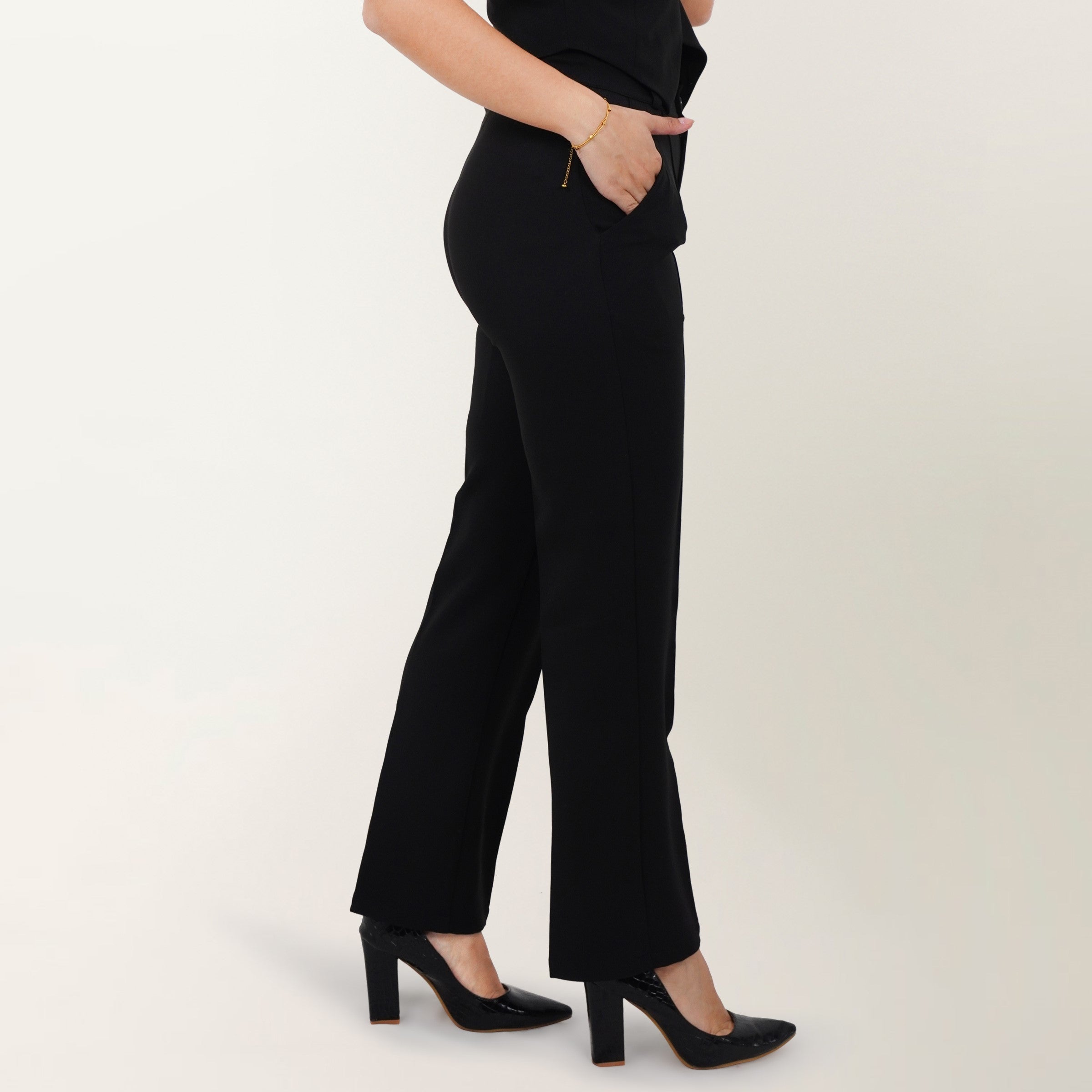 The Waistcoat-Pant Co-ord - Black