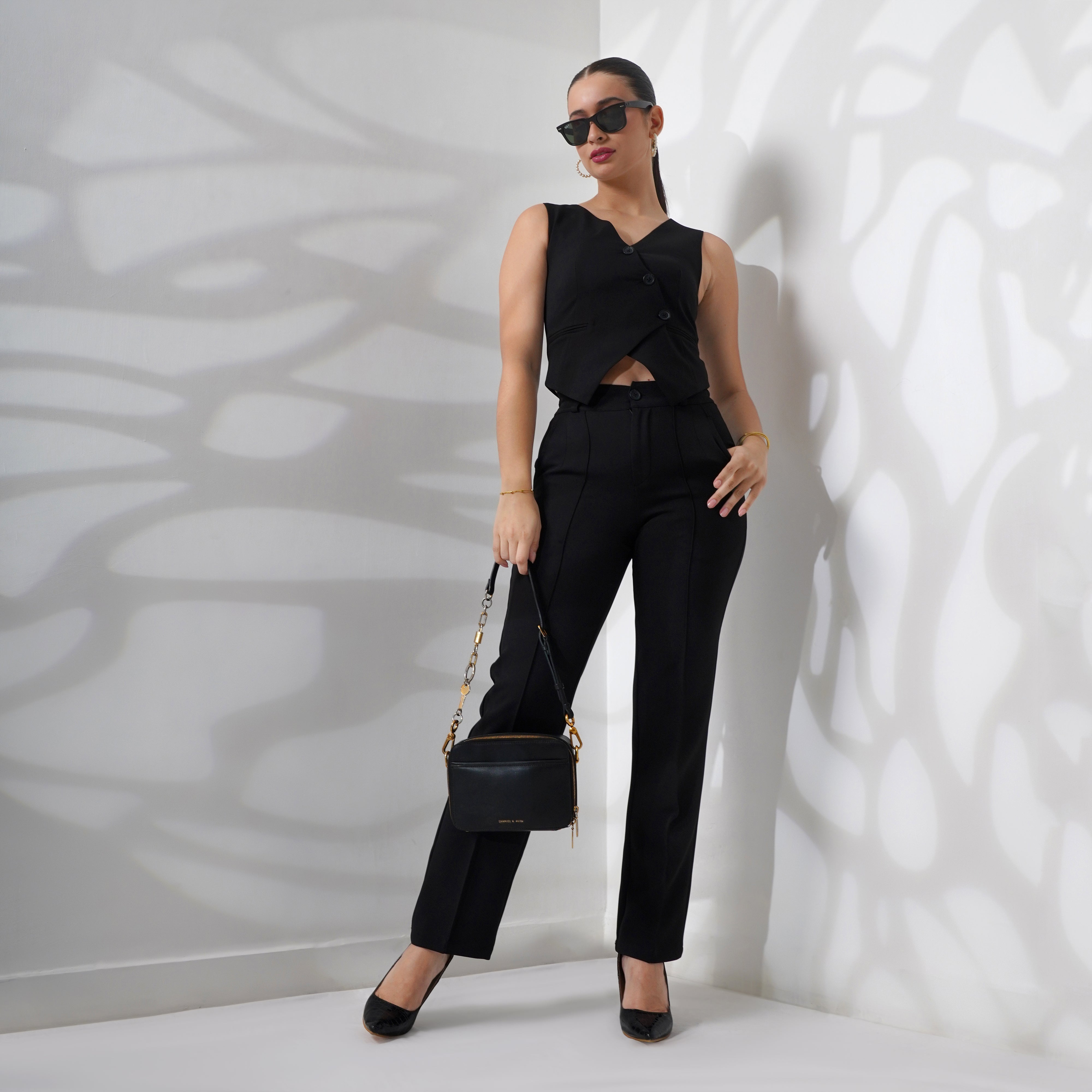 The Waistcoat-Pant Co-ord - Black