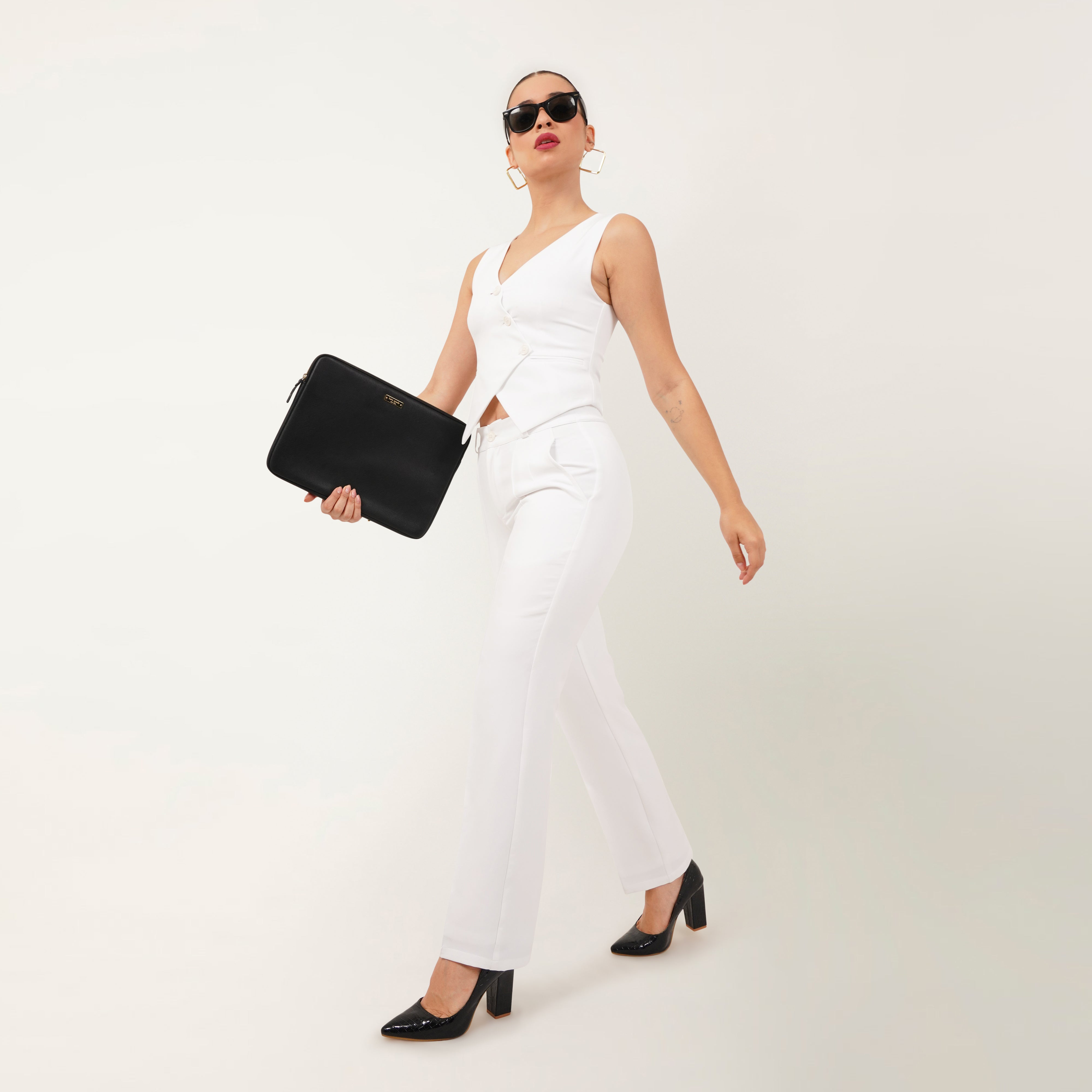 The Waistcoat-Pant Co-ord - White