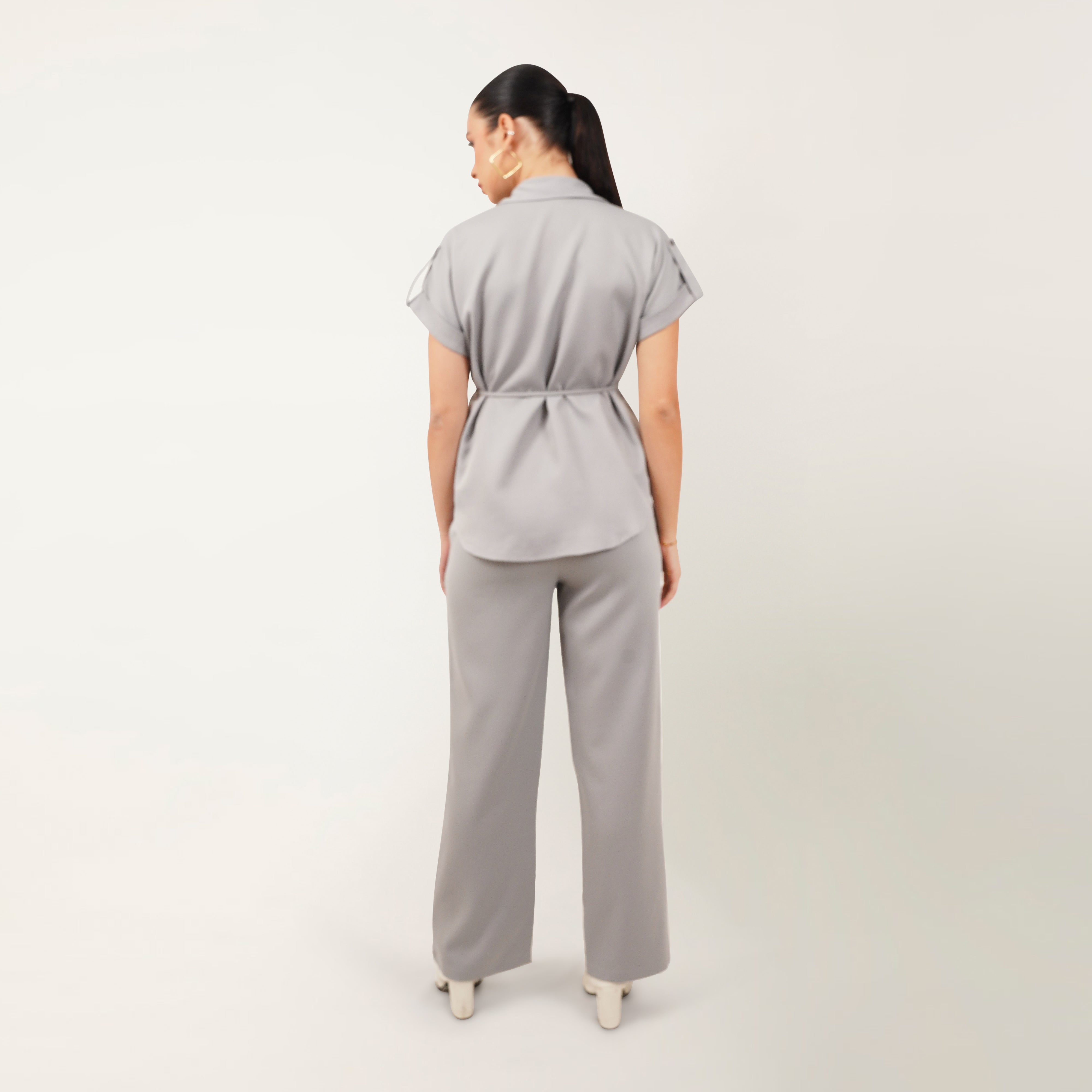 Grey Shirt-Pant Co-Ord