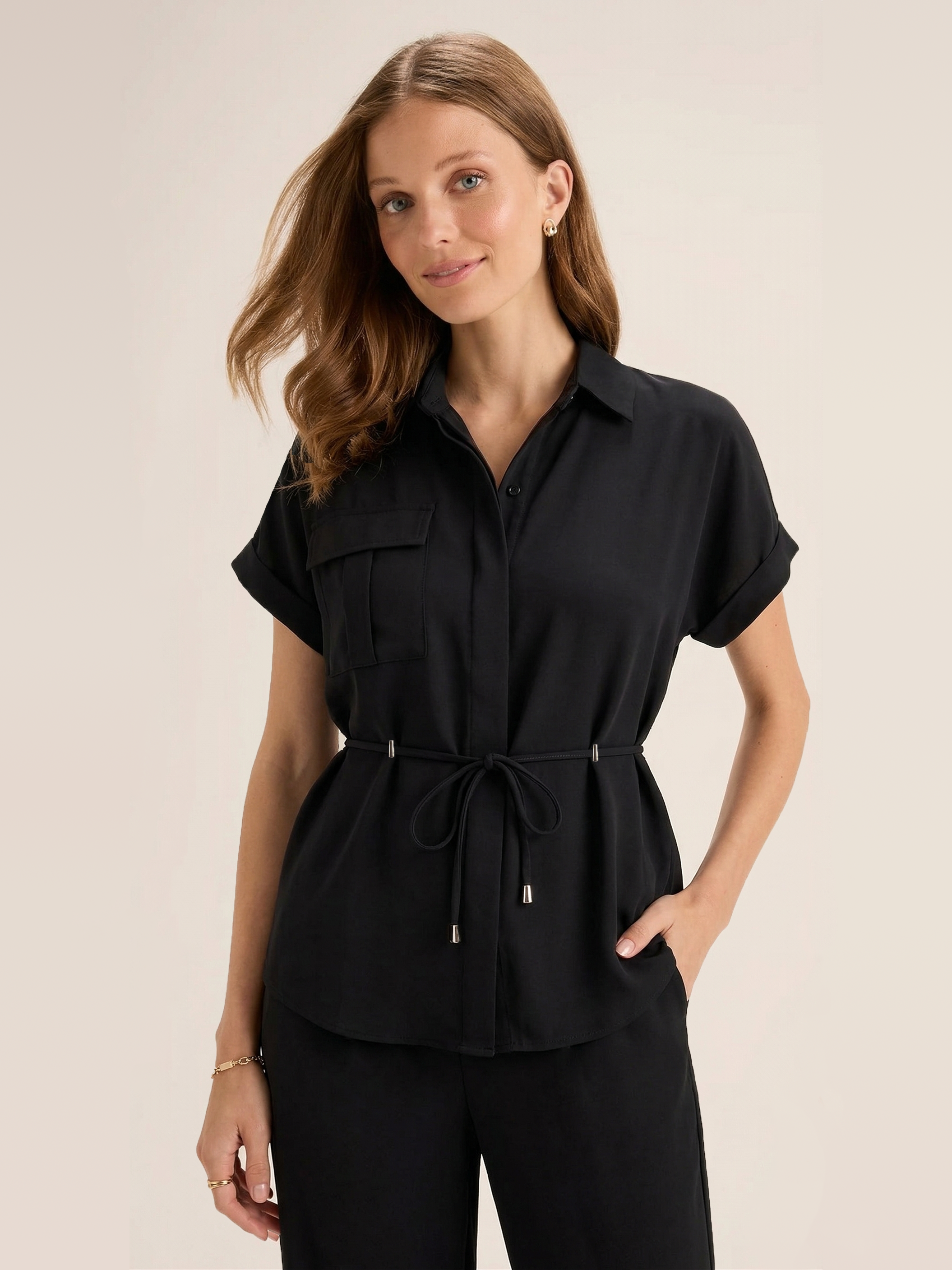 The Shirt-Pant Co-Ord - Black
