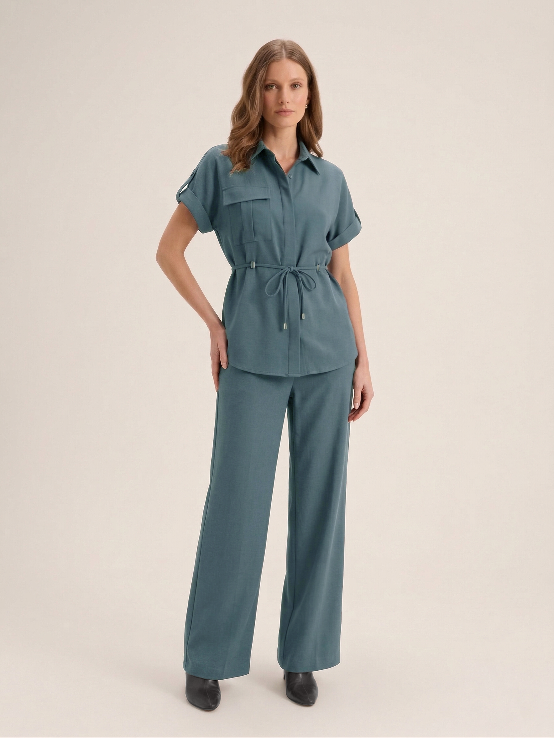 The Shirt-Pant Co-Ord - Slate