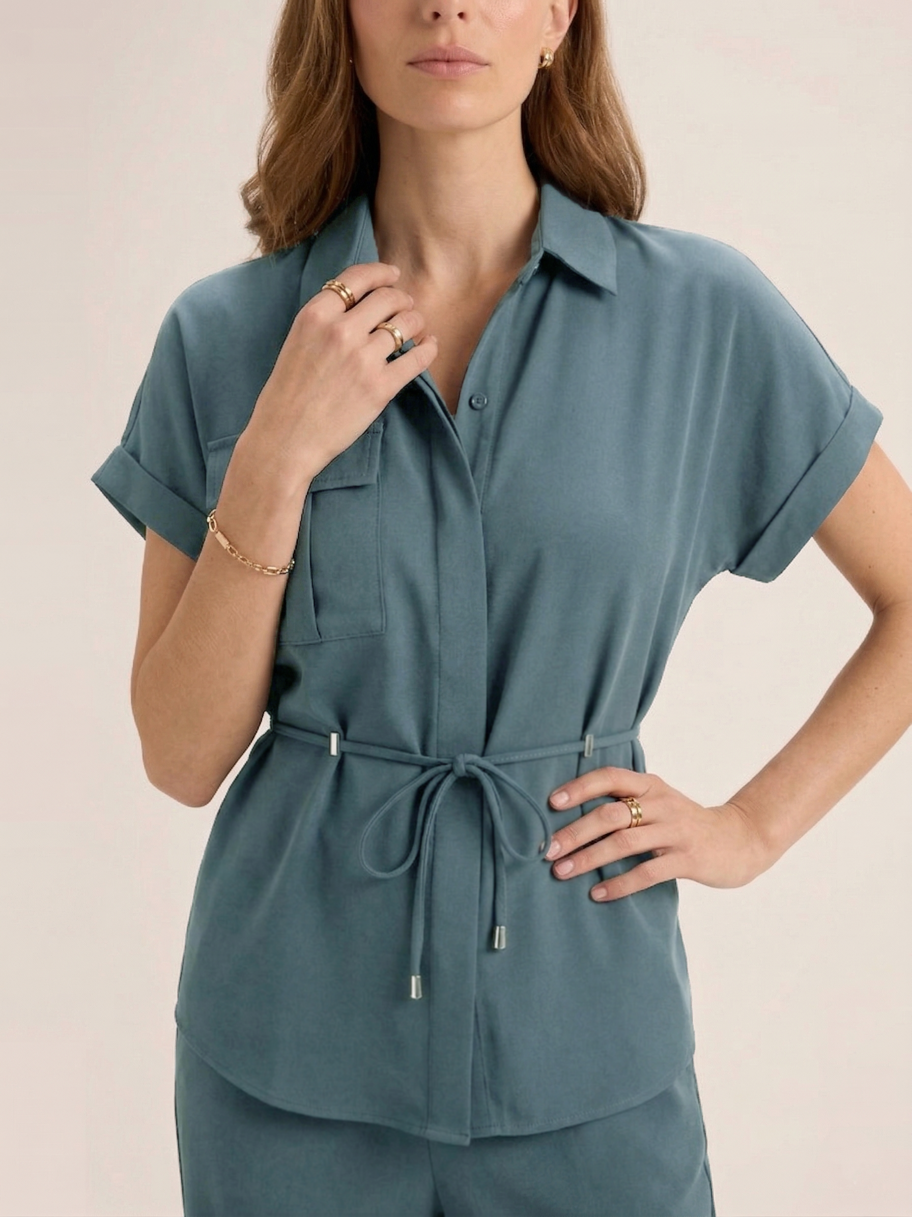 The Shirt-Pant Co-Ord - Slate