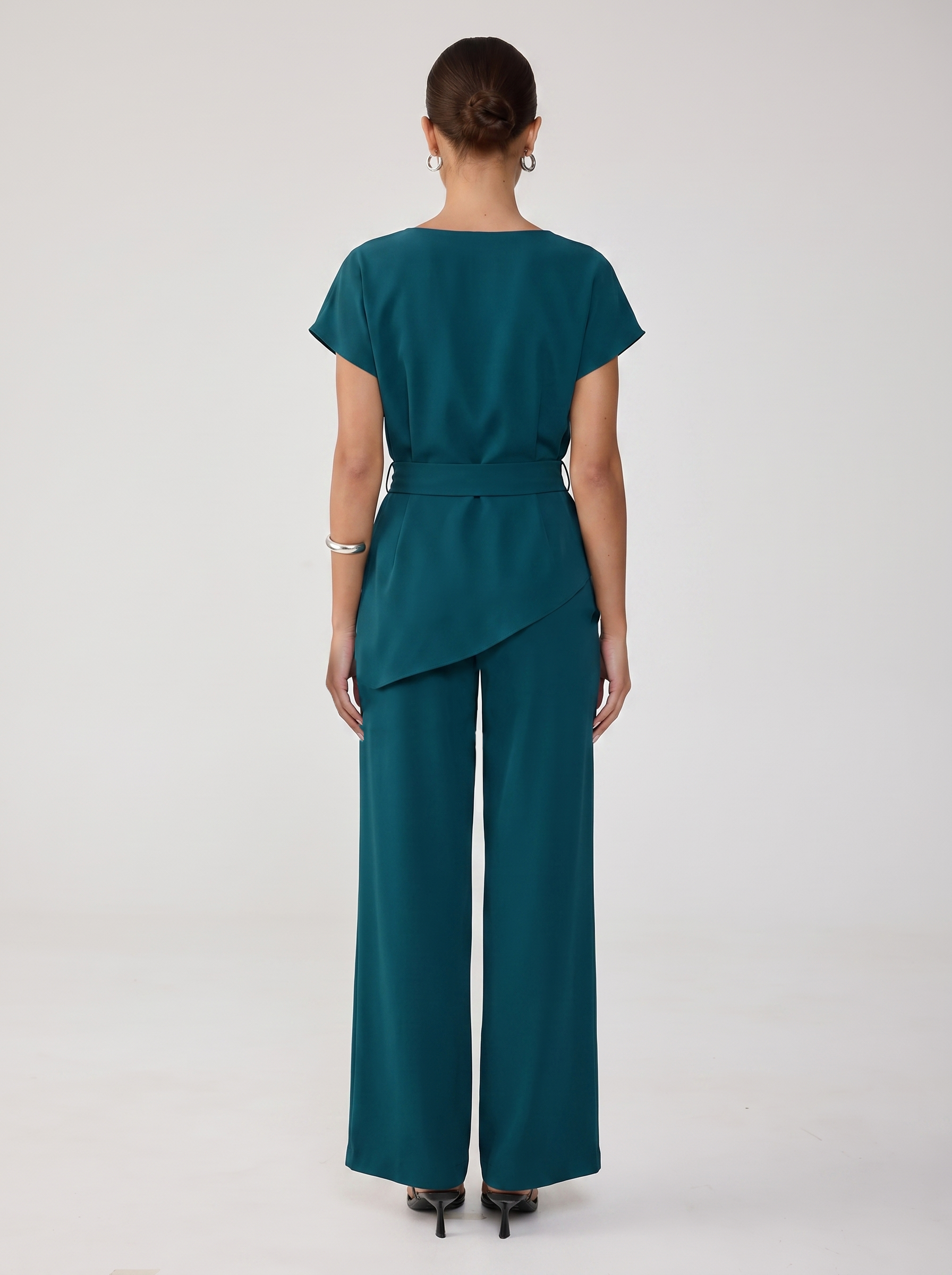 The Cowl Co-Ord - Dark Teal