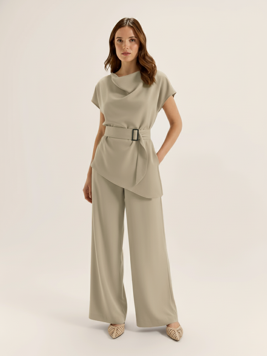 The Cowl Co-Ord - Mocha