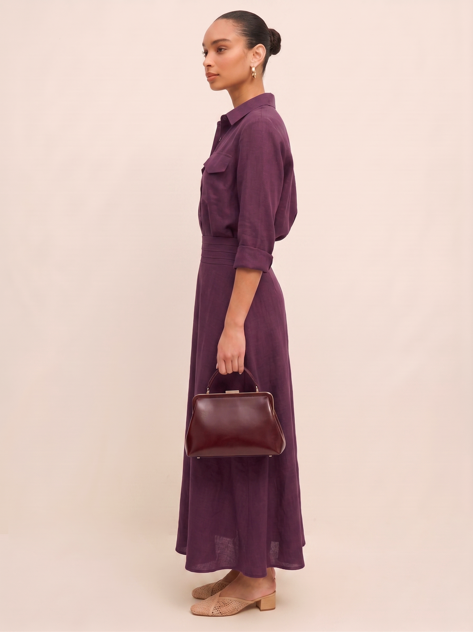 The Skirt Co-ord - Plum