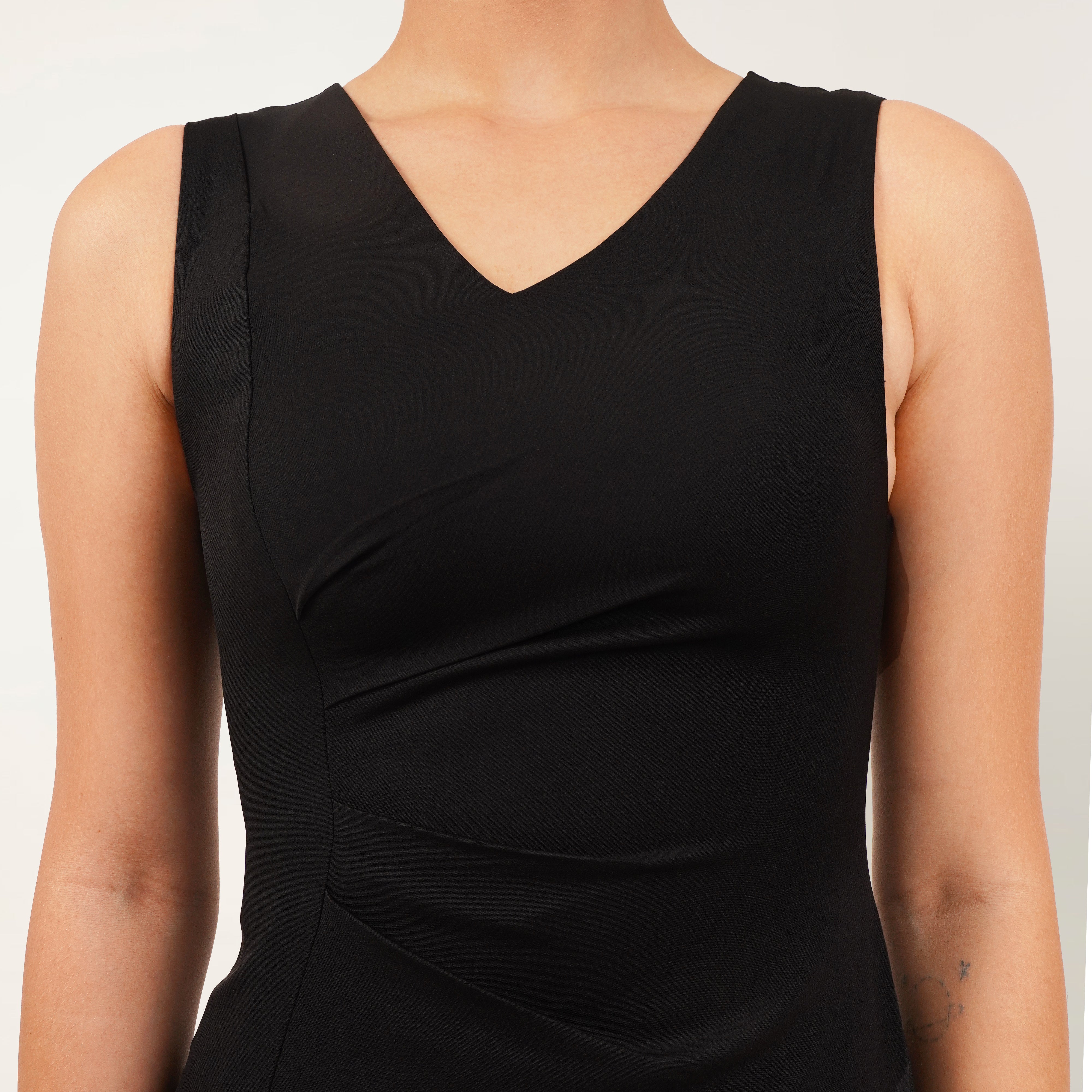 Black Formal Midi Dress