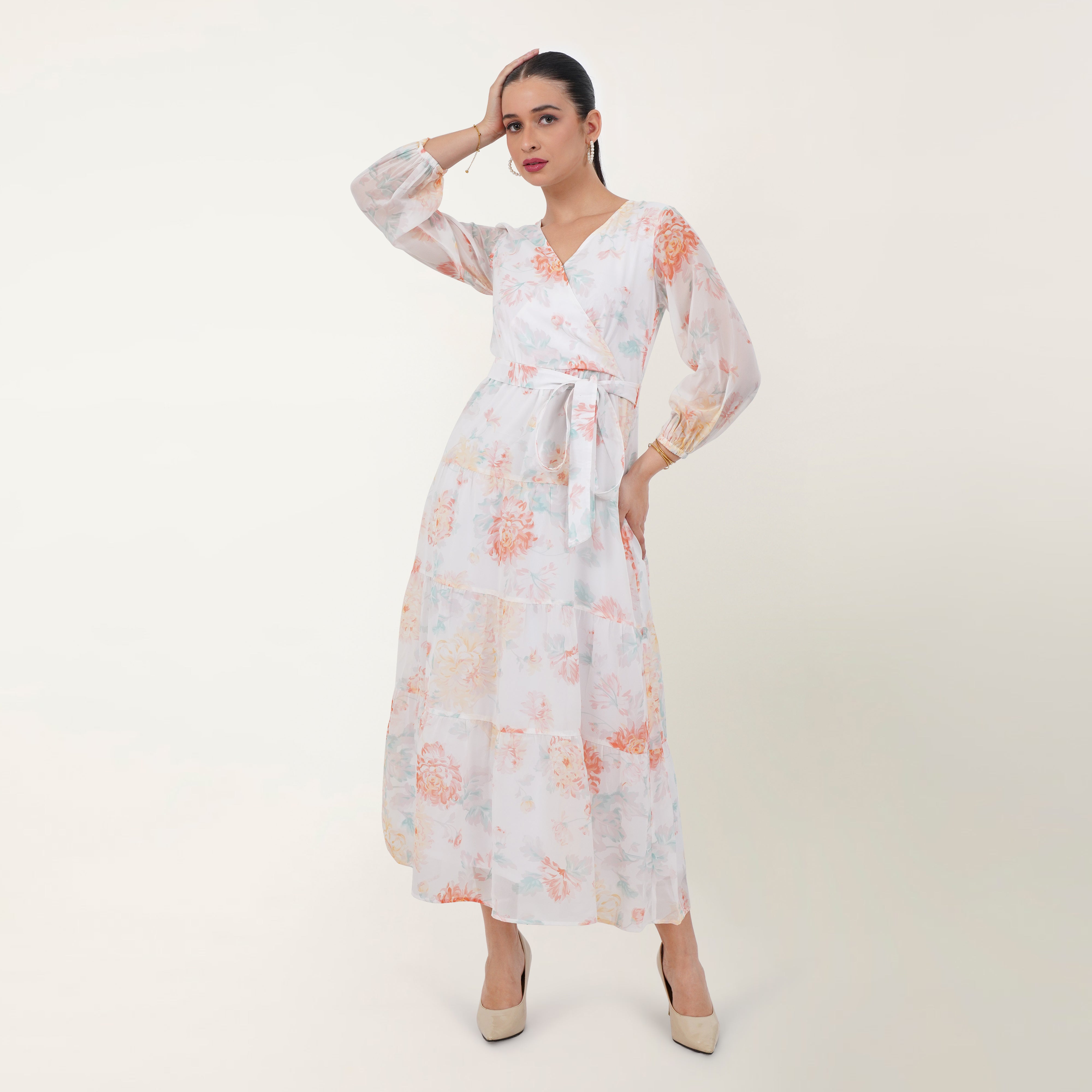 Floral Printed Maxi Dress