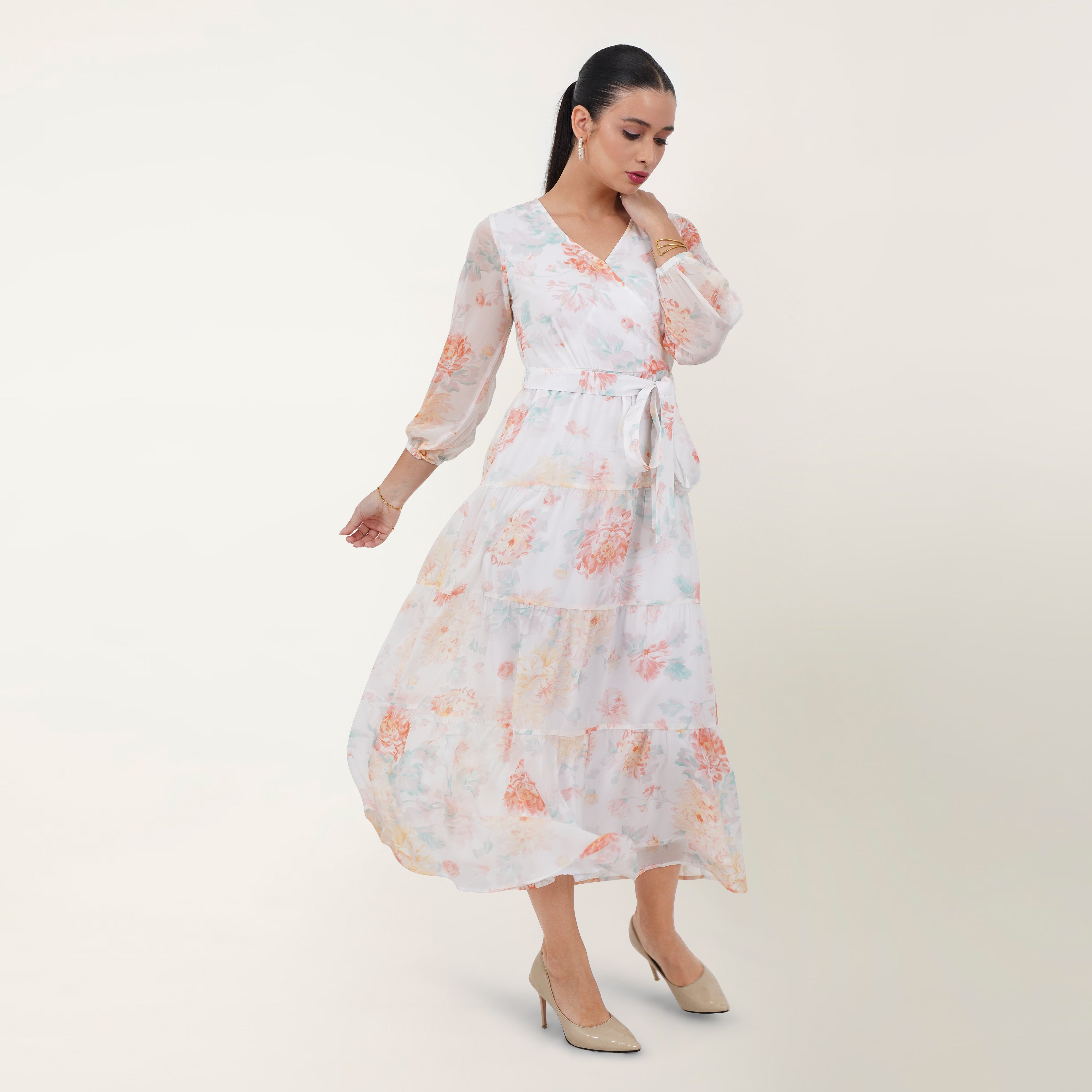 Floral Printed Maxi Dress