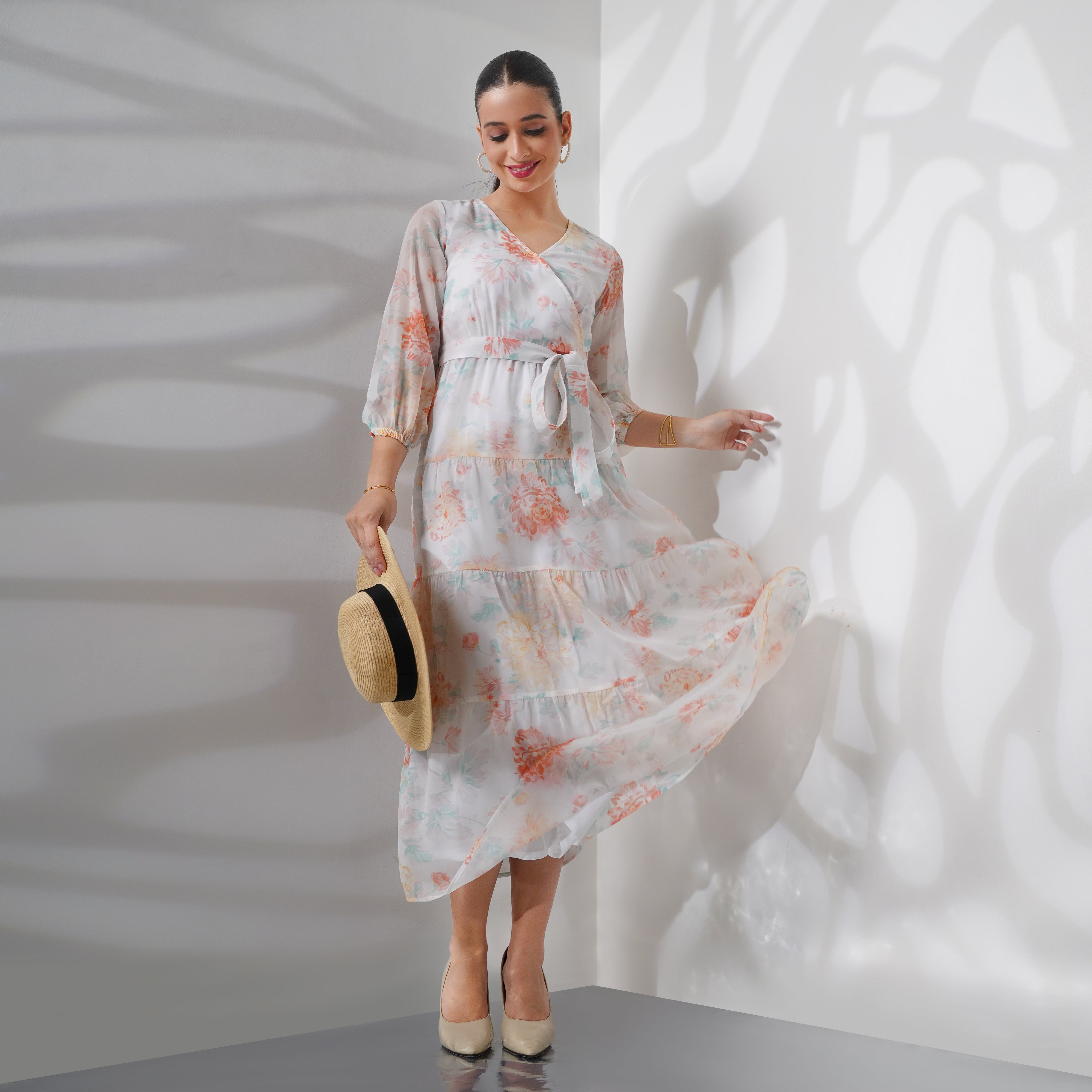 Floral Printed Maxi Dress