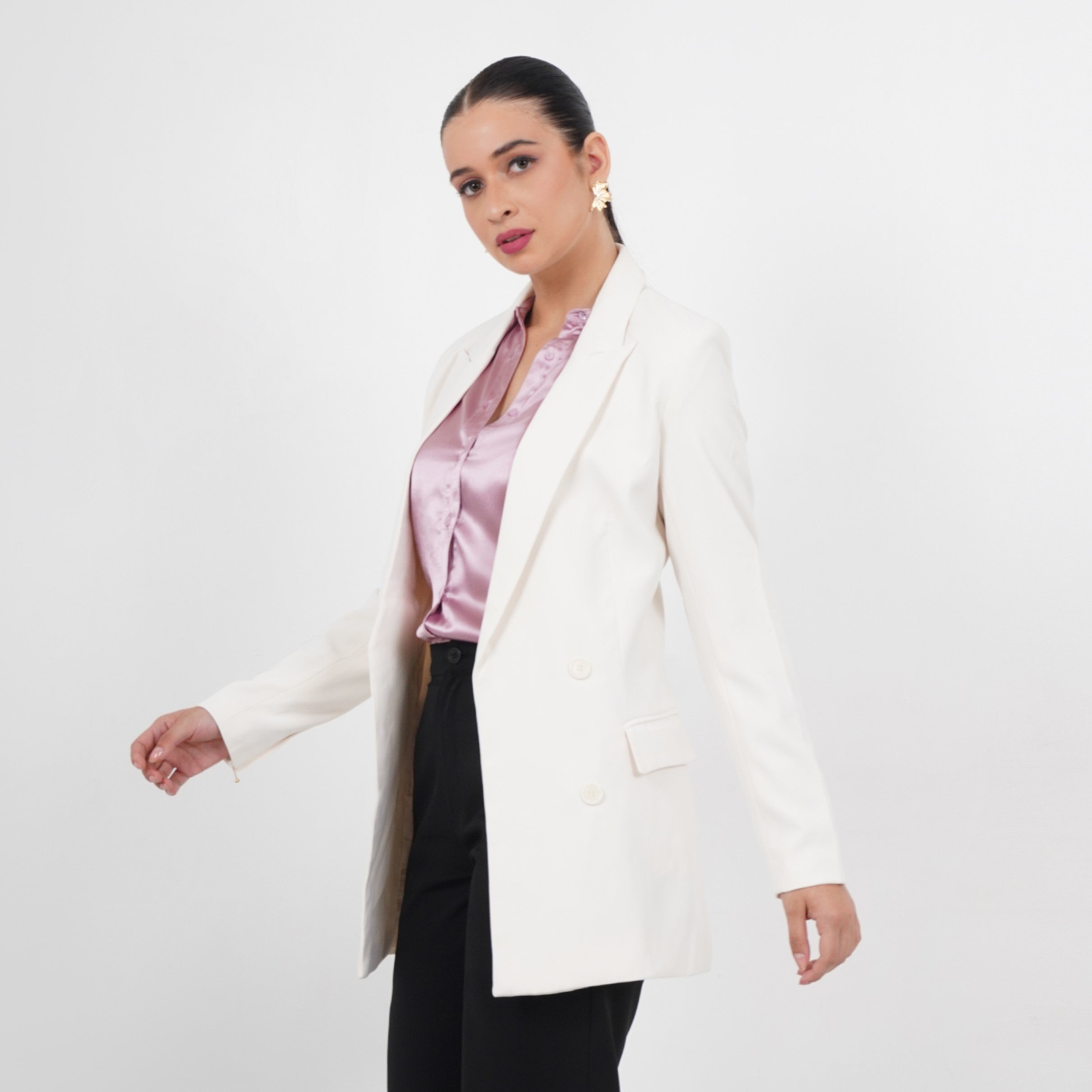 Long Double Breasted Blazer