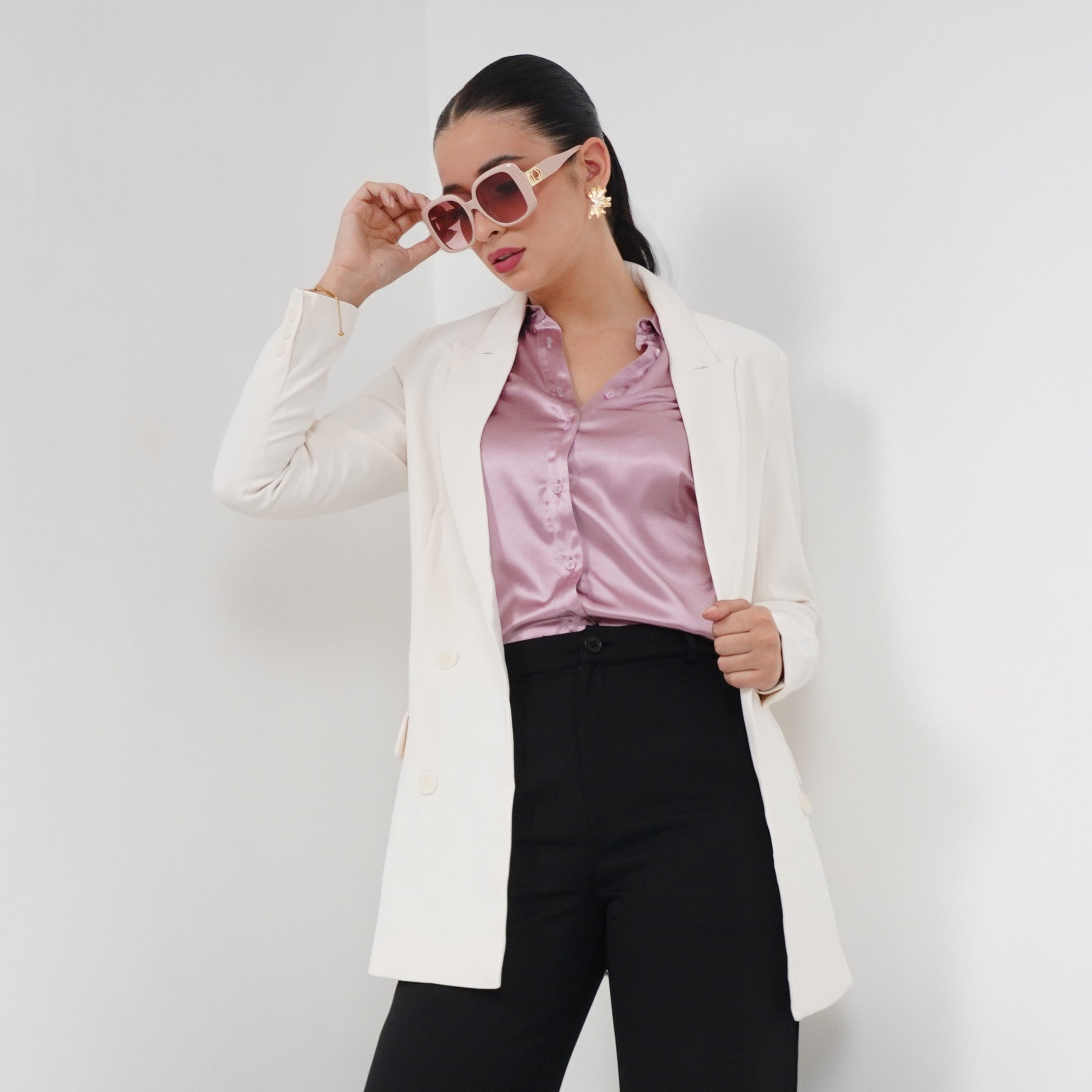 Long Double Breasted Blazer