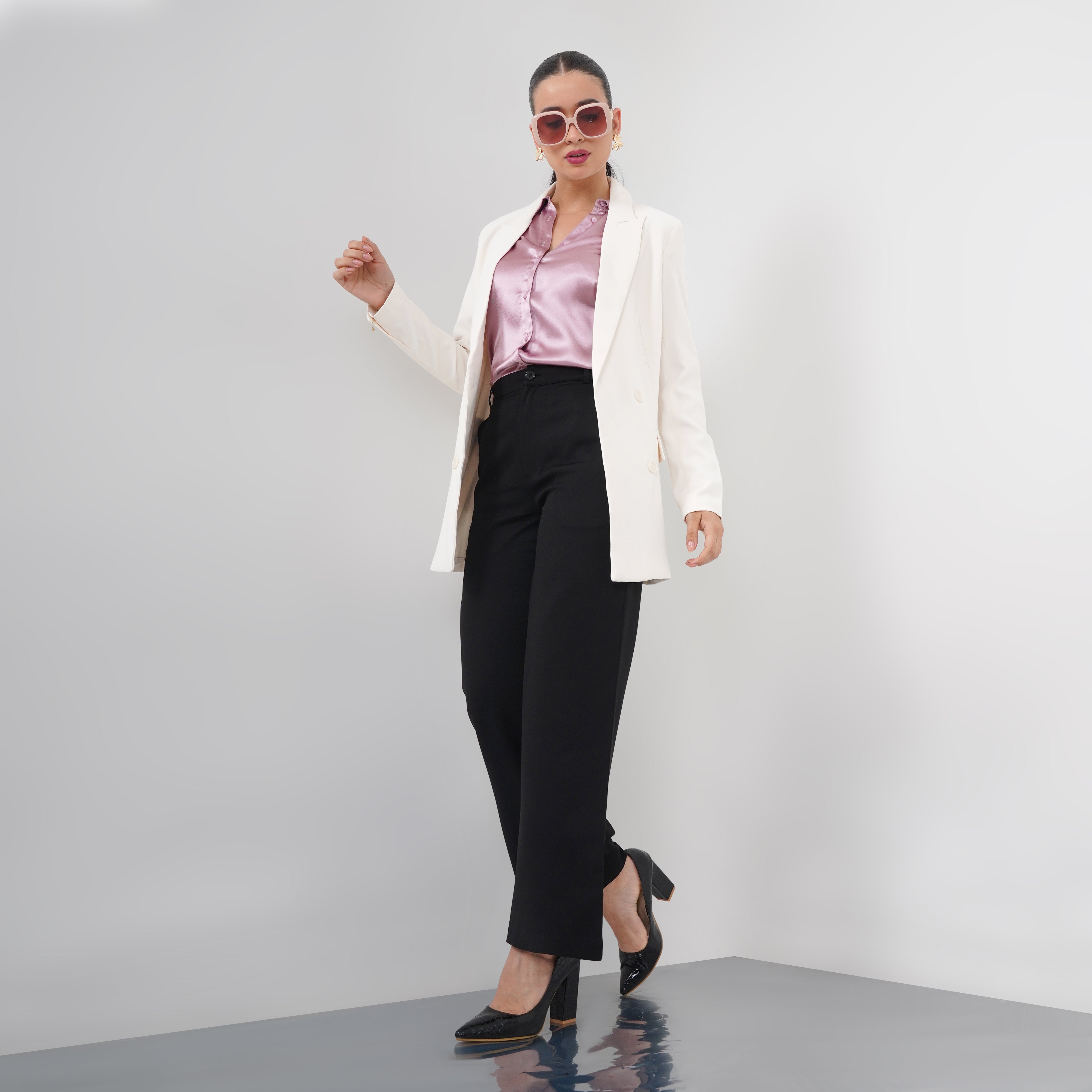 Long Double Breasted Blazer