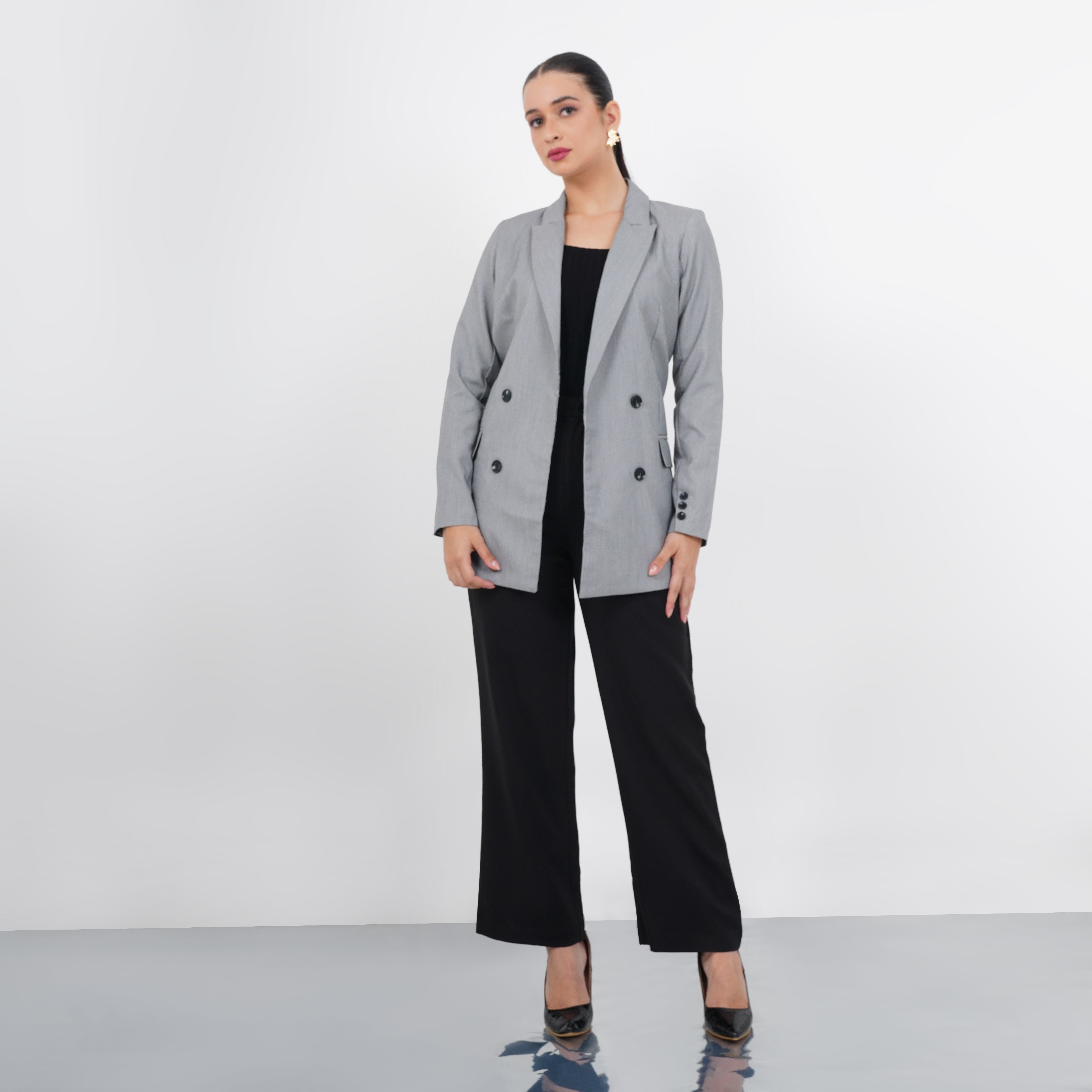 Long Double Breasted Blazer