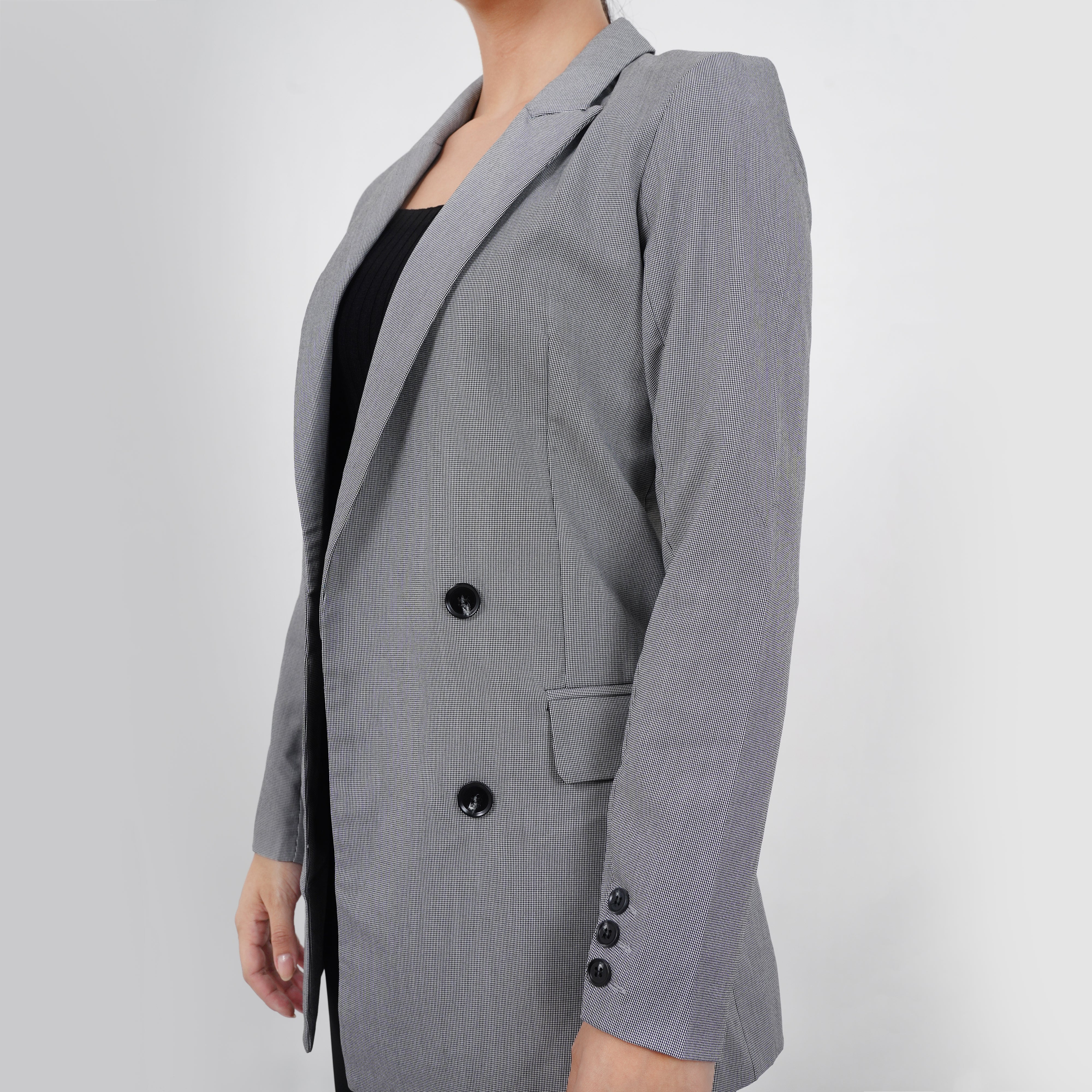 Long Double Breasted Blazer