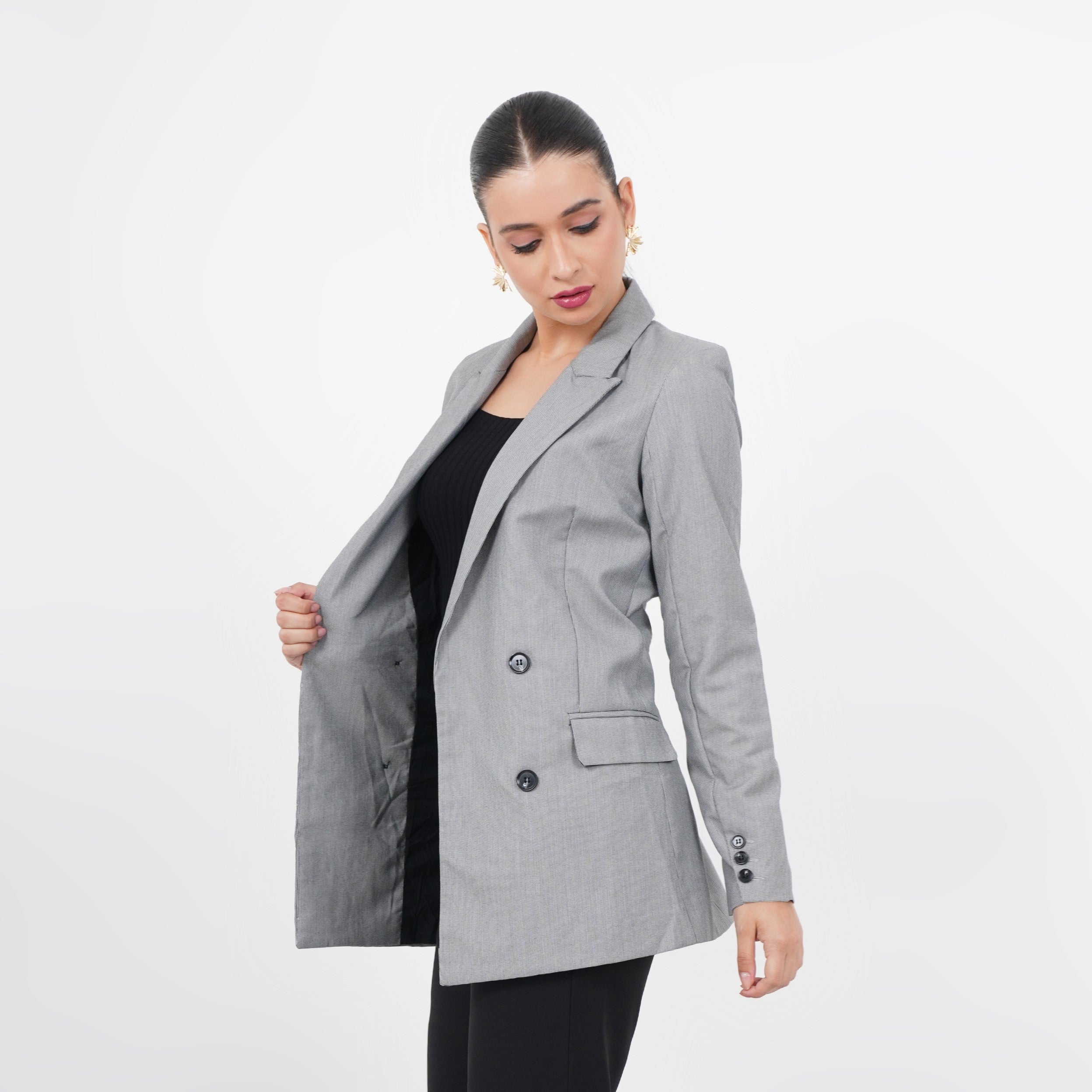 Long Double Breasted Blazer