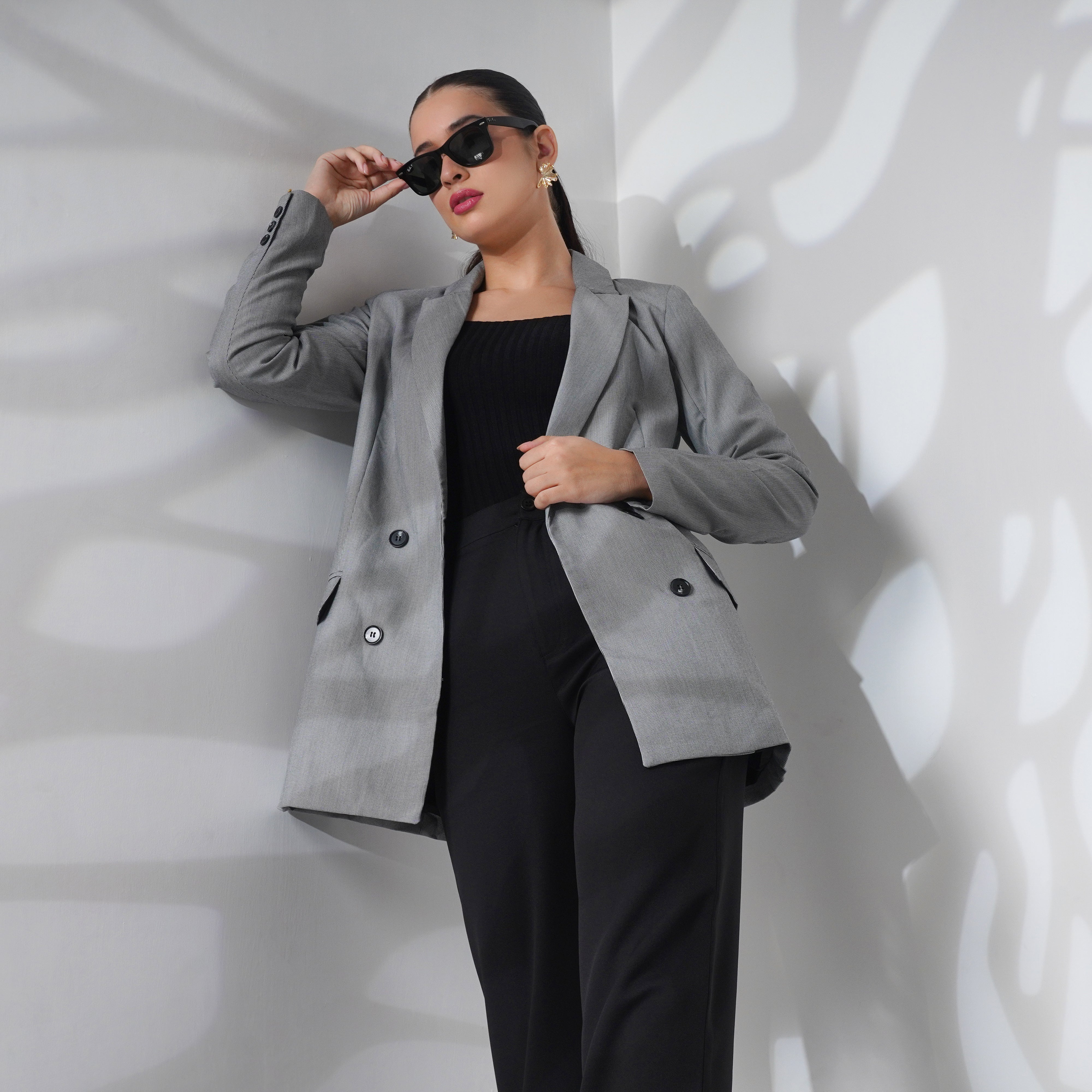 Long Double Breasted Blazer