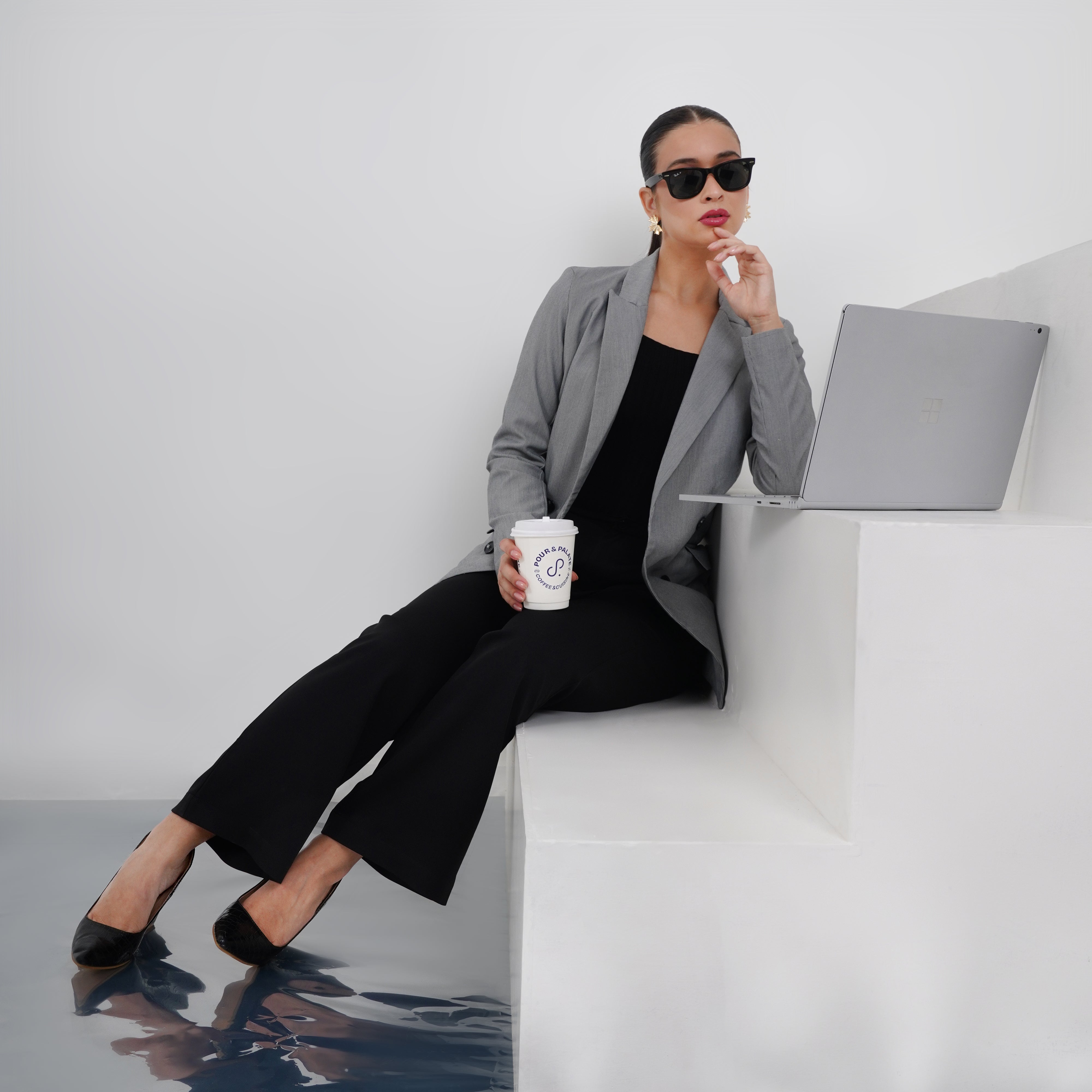 Long Double Breasted Blazer