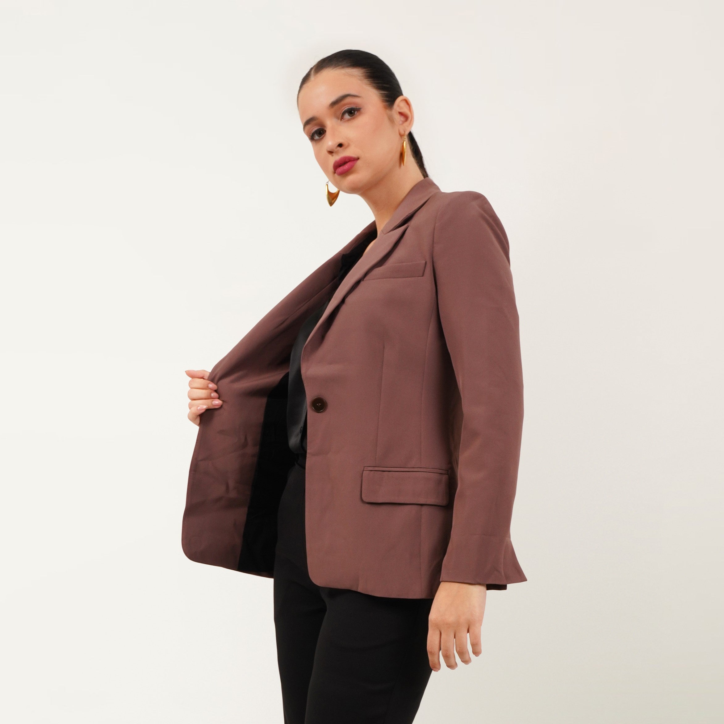 Long Single Breasted Blazer