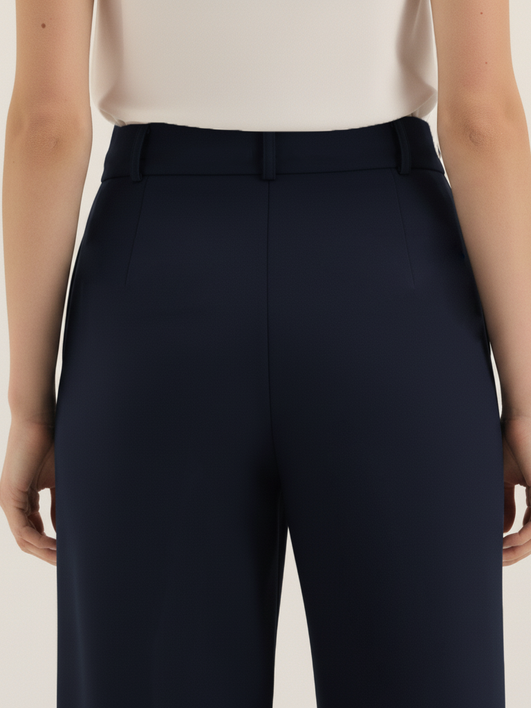 Wide Leg Pant - Navy