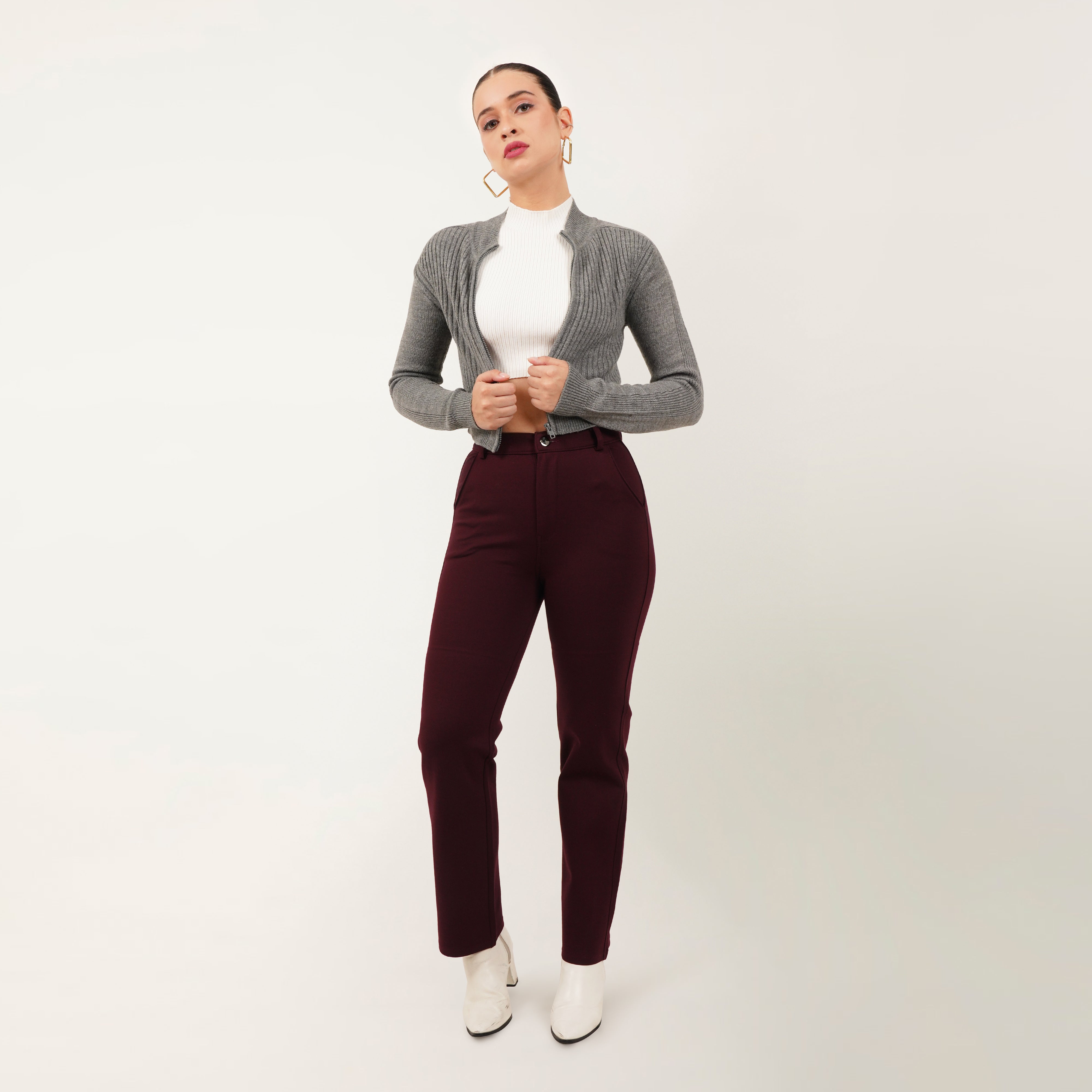 Knit Sweater With Zip