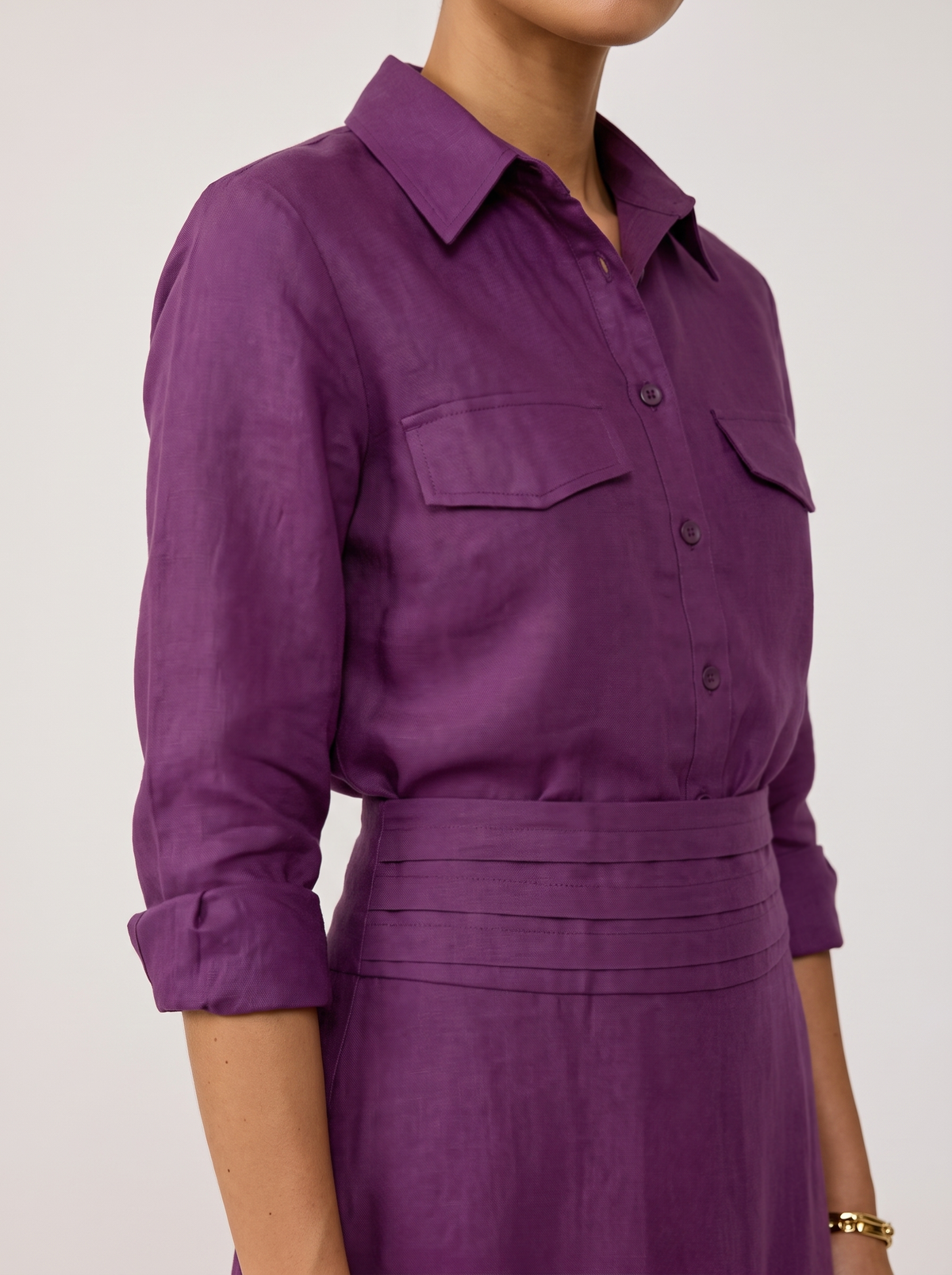 The Skirt Co-ord - Plum
