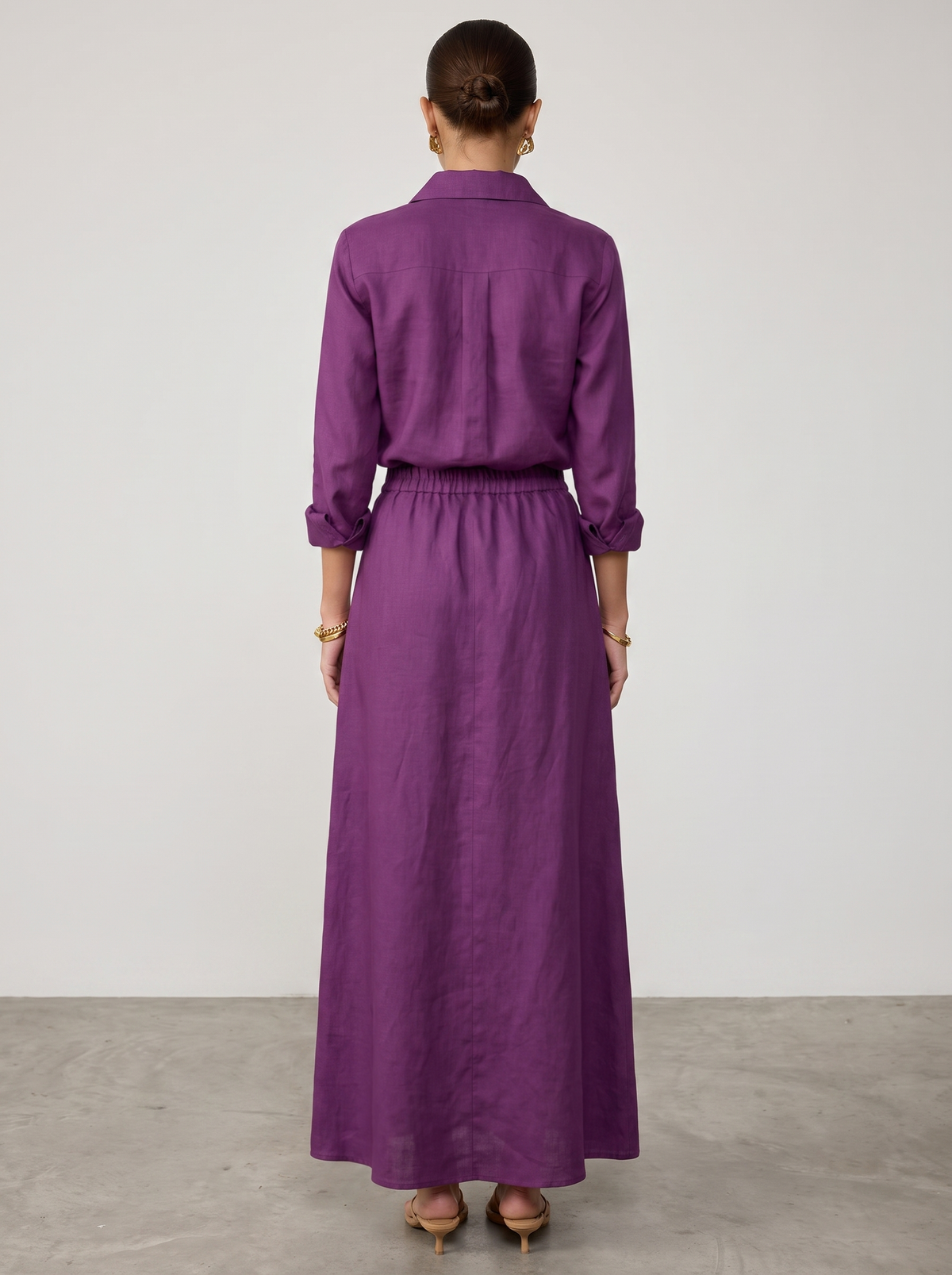 The Skirt Co-ord - Plum