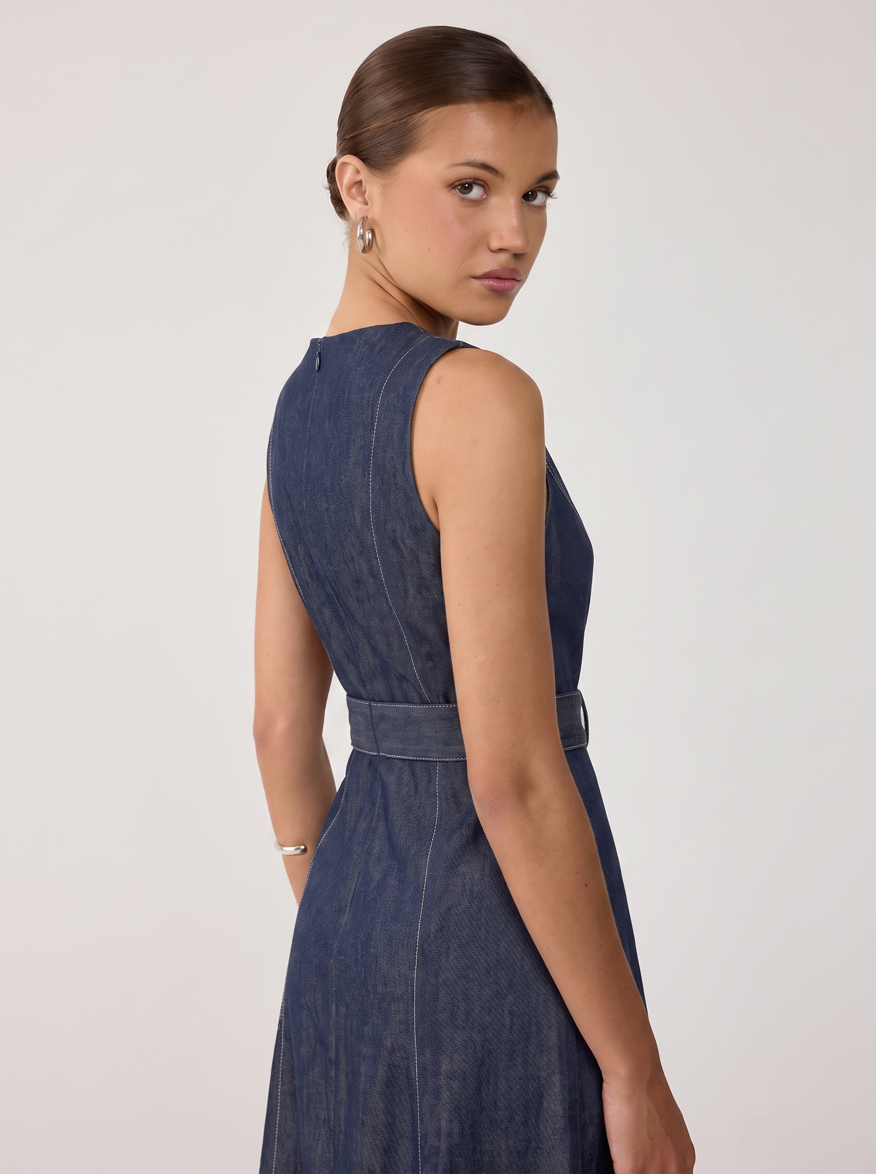 Denim Midi Dress - Indigo