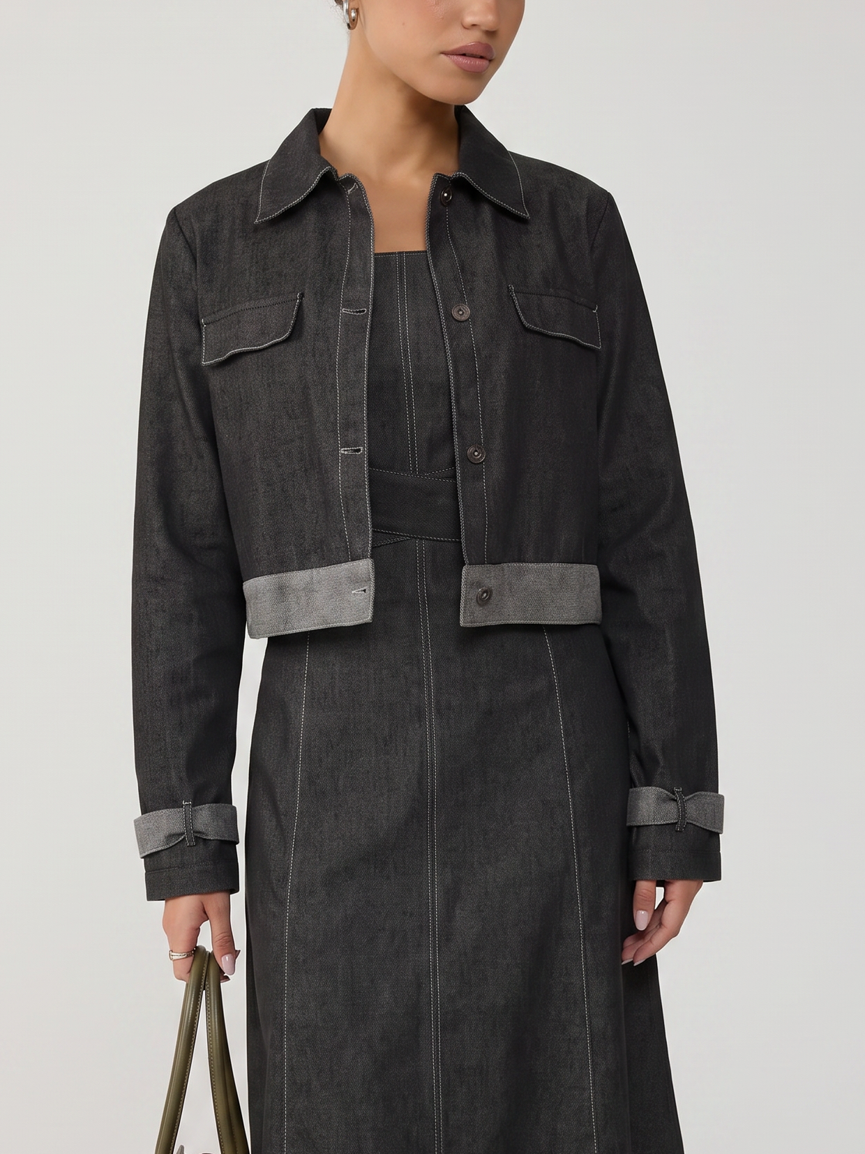 The Denim Overshirt - Black