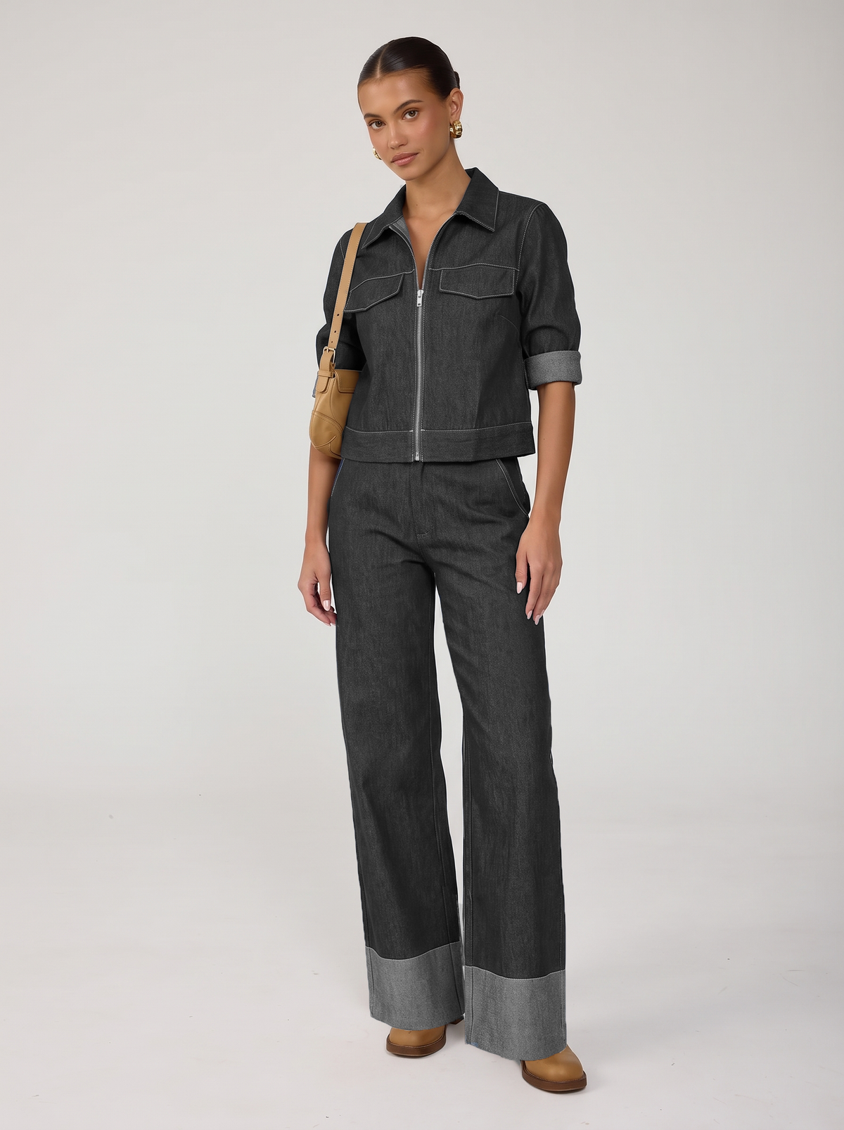 The Denim Co-Ord - Black