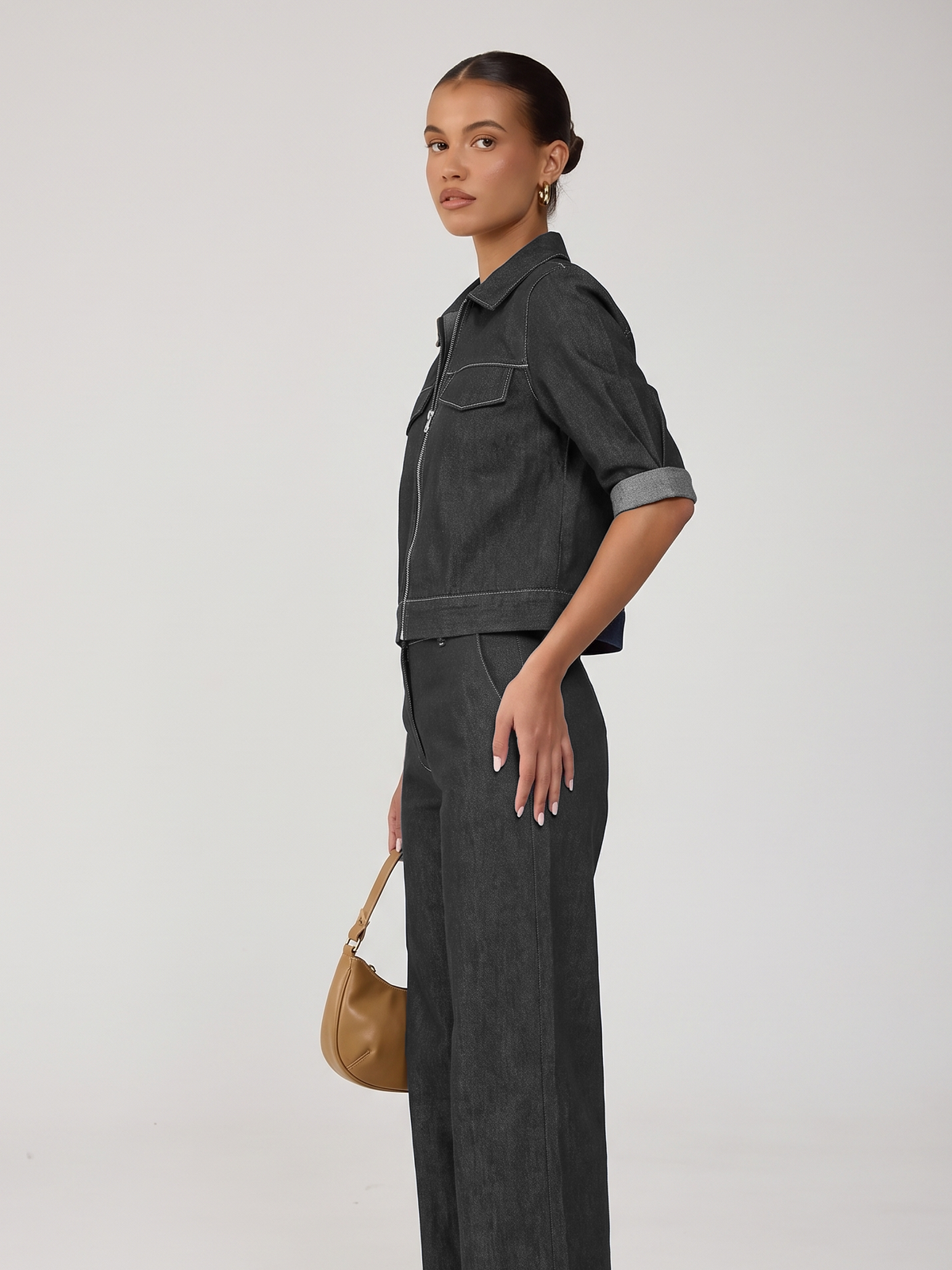 The Denim Co-Ord - Black