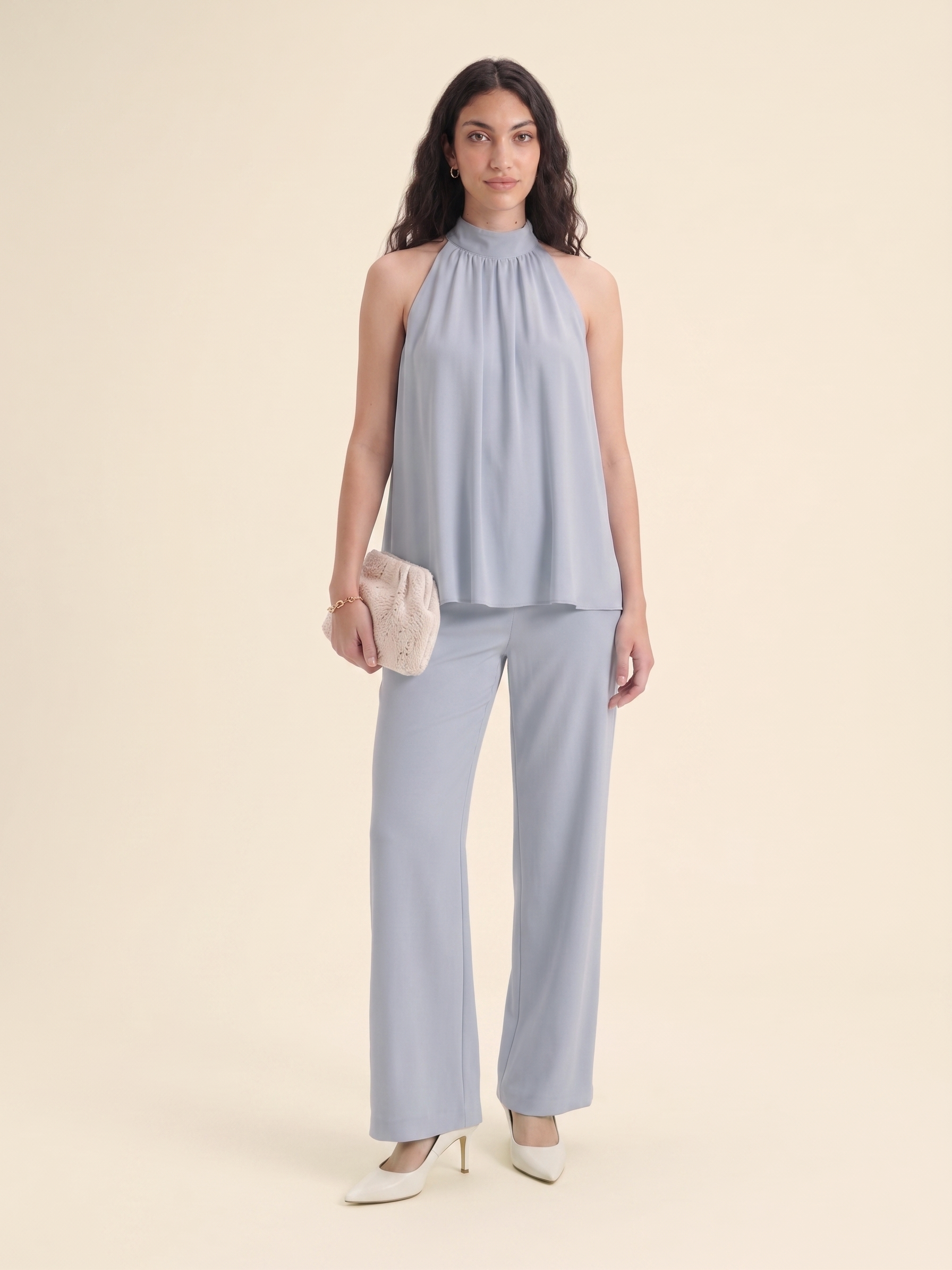 The Halter Co-ord - Light Blue
