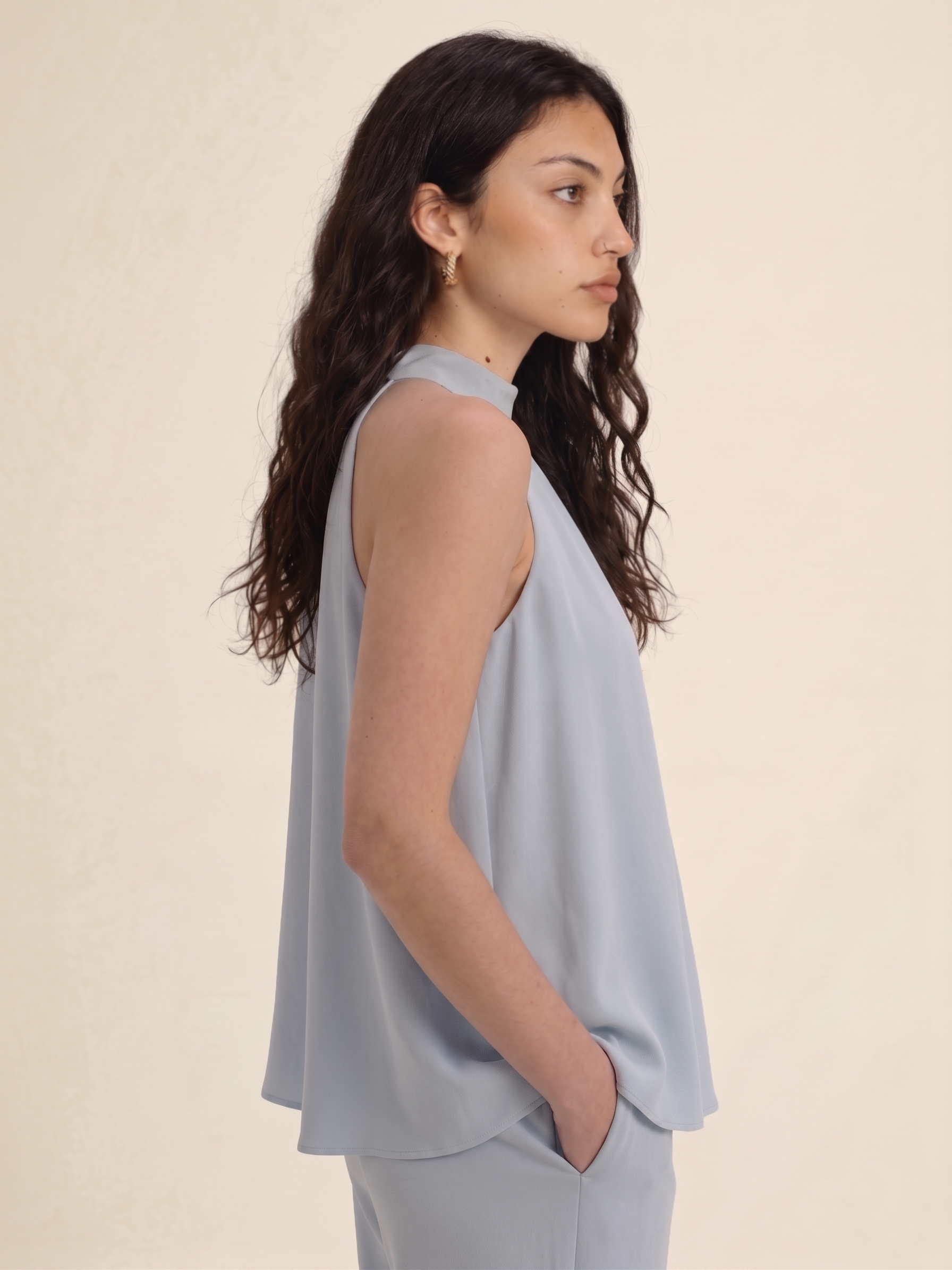 The Halter Co-ord - Light Blue