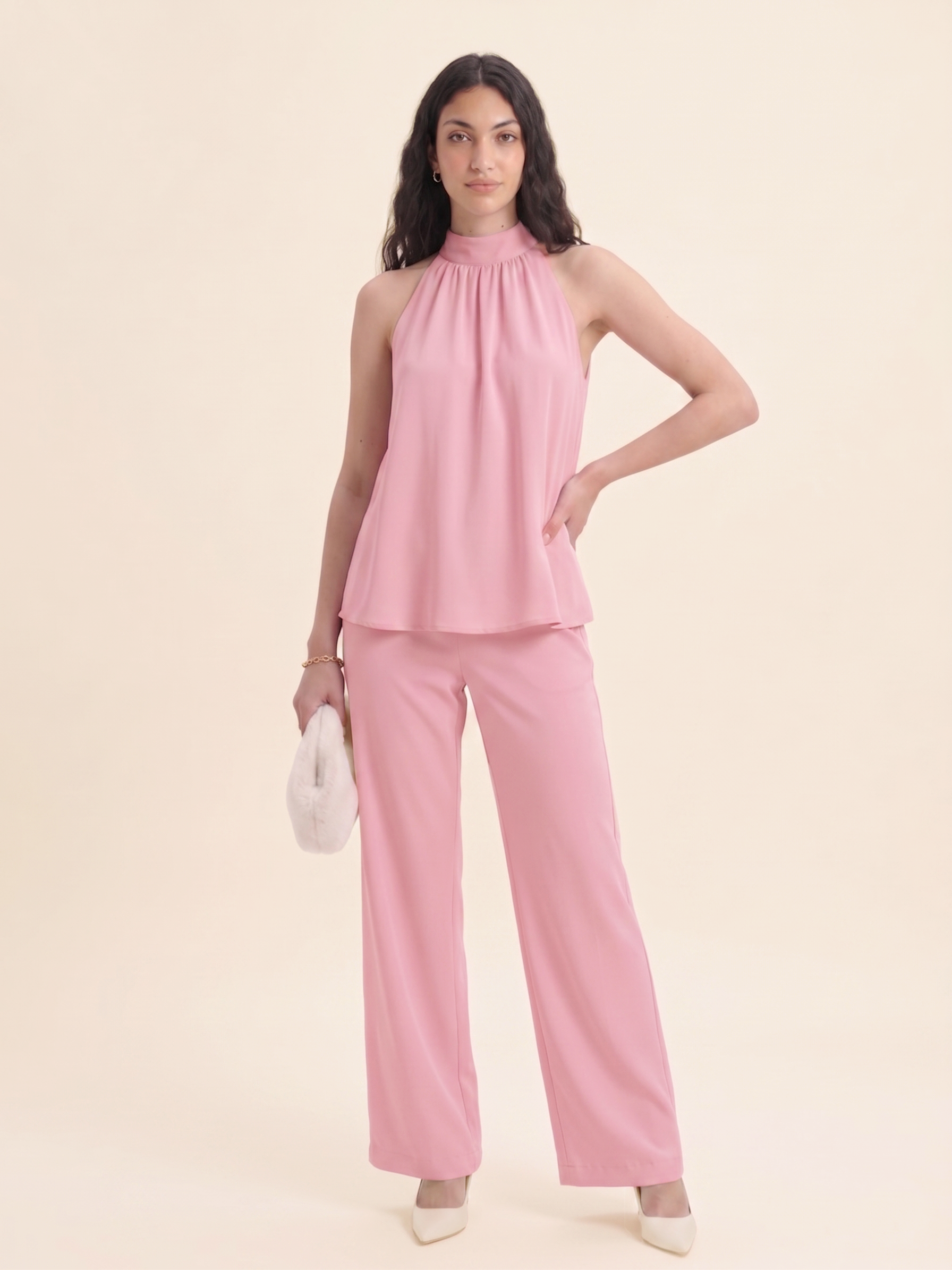 The Halter Co-ord - Pink