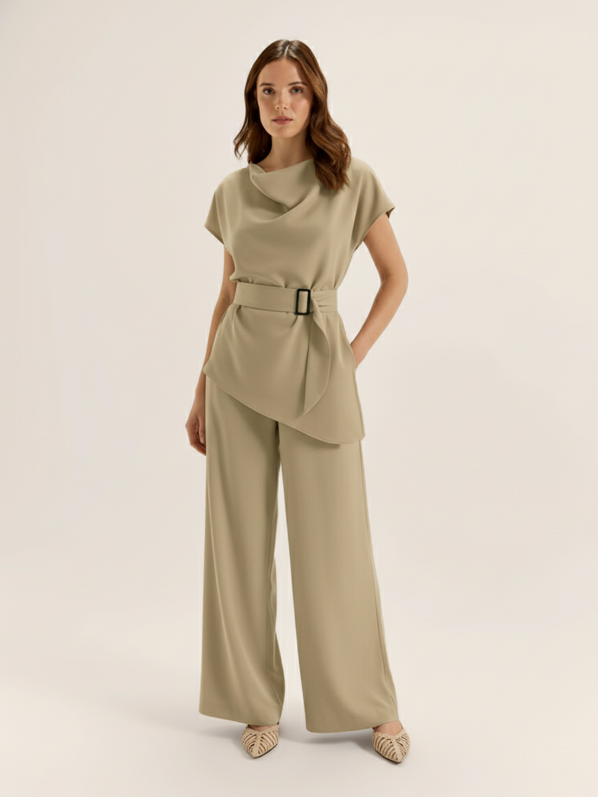 The Cowl Co-Ord - Mocha