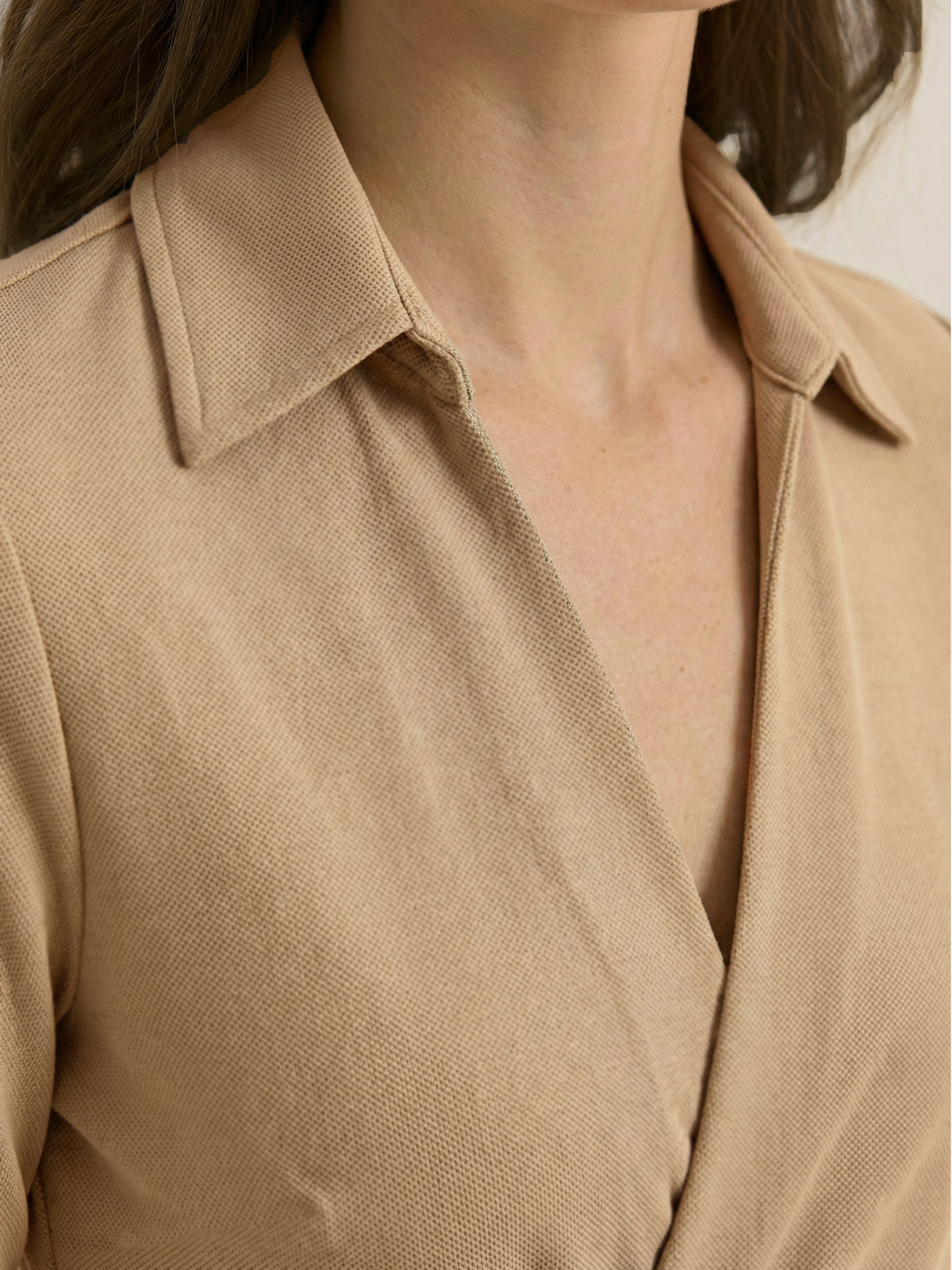 The Wrap Co-Ord - Beige