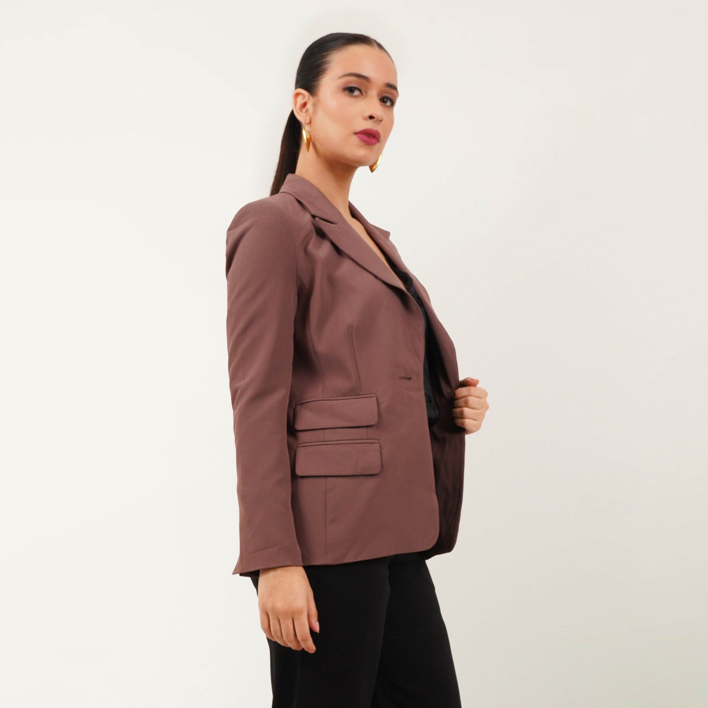 Long Single Breasted Blazer