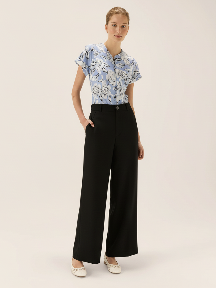 Wide Leg Pant - Black