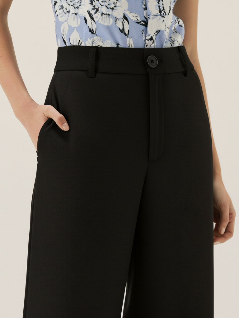 Wide Leg Pant - Black