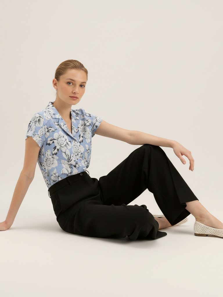 Wide Leg Pant - Black