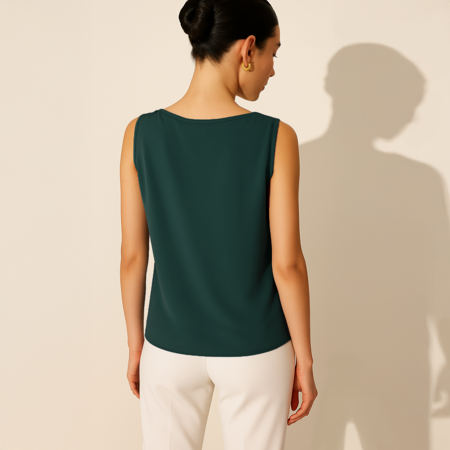 Cowl Neck Top - Teal