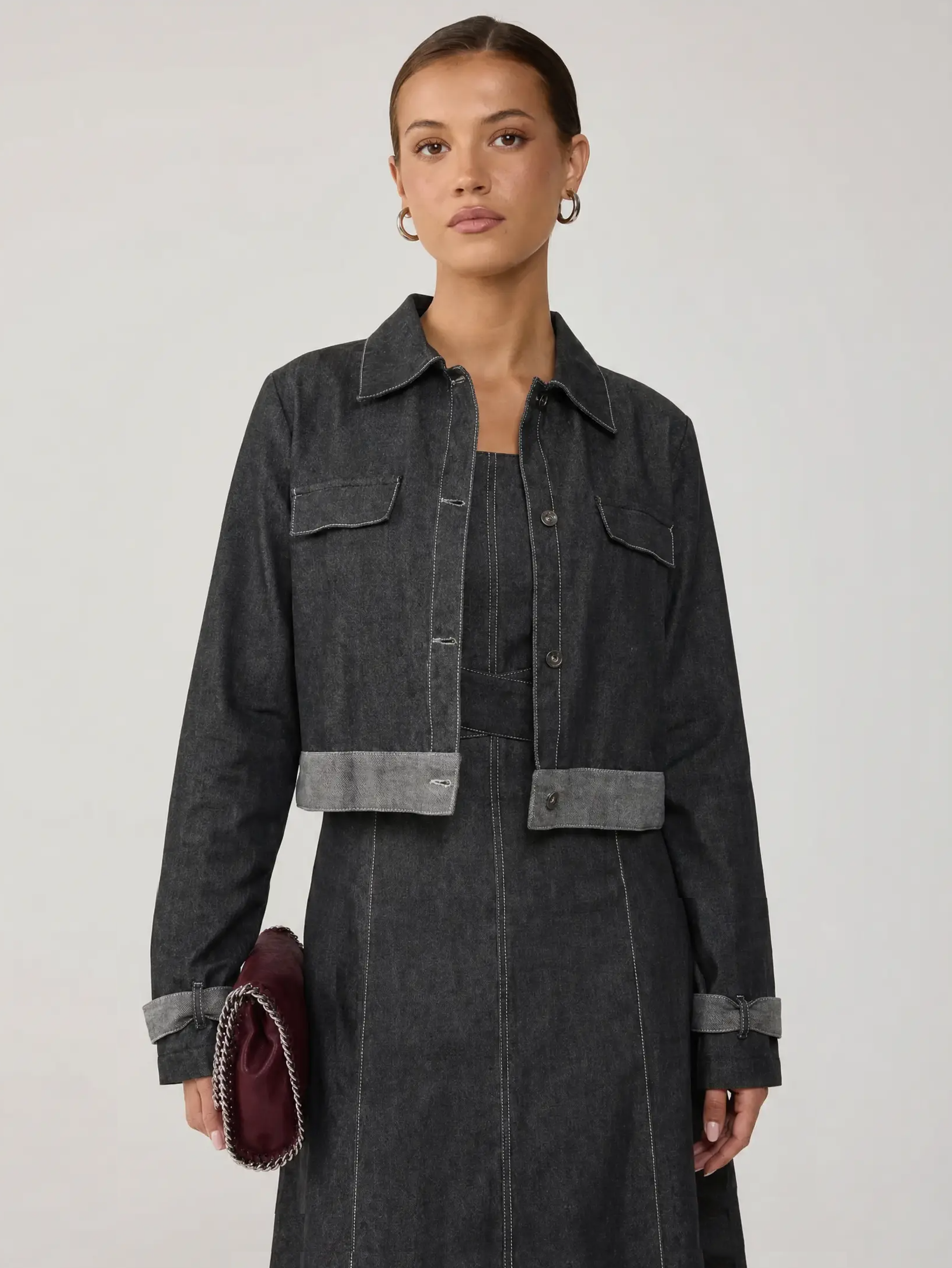 The Denim Overshirt - Black