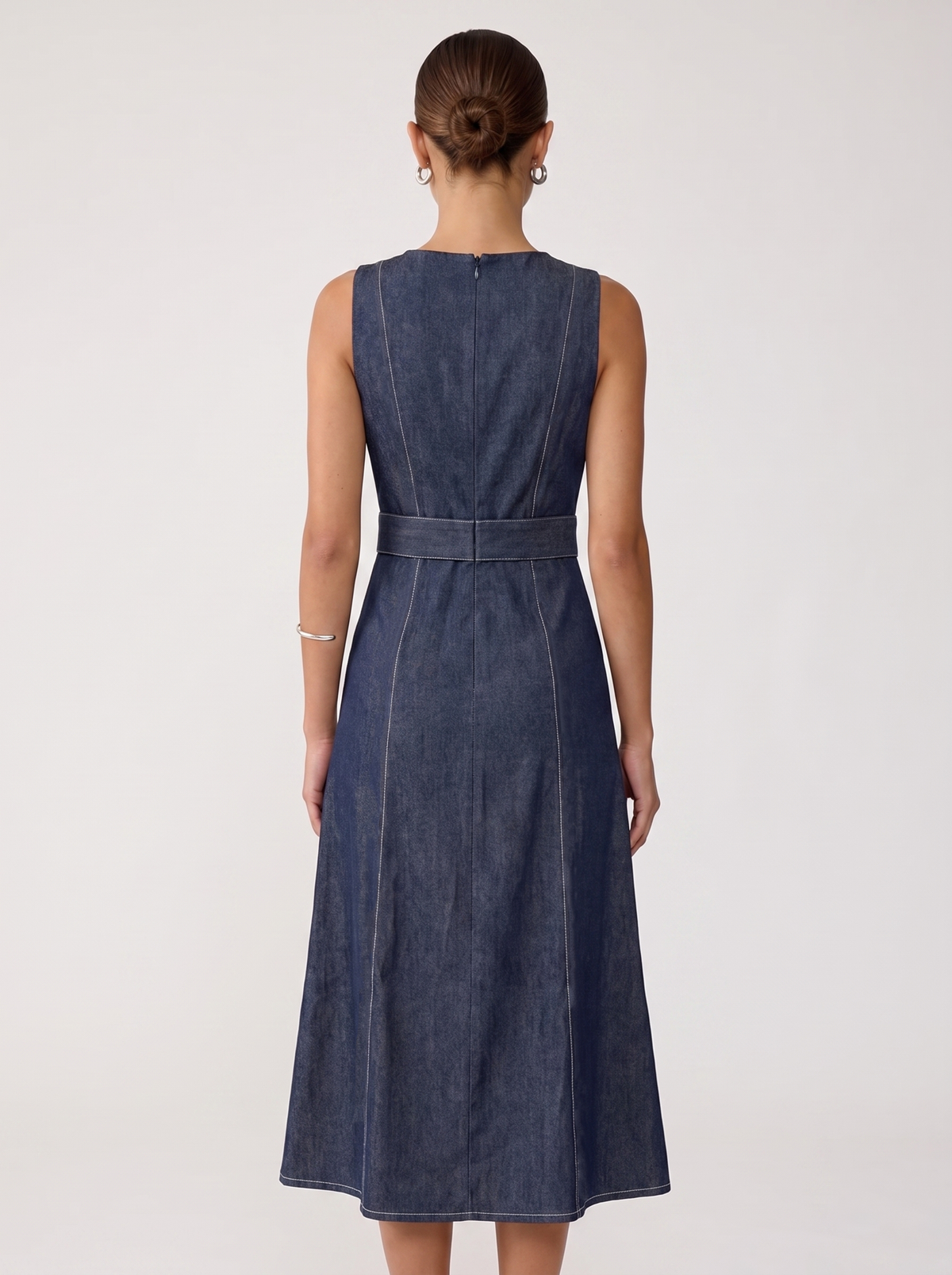 Denim Midi Dress - Indigo