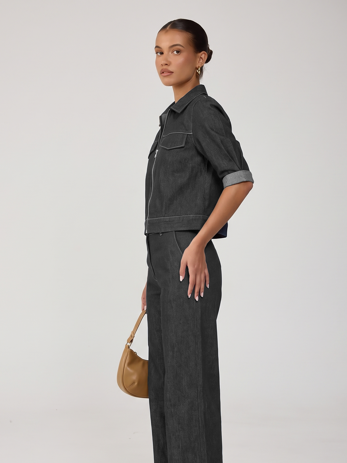 The Denim Co-Ord - Black