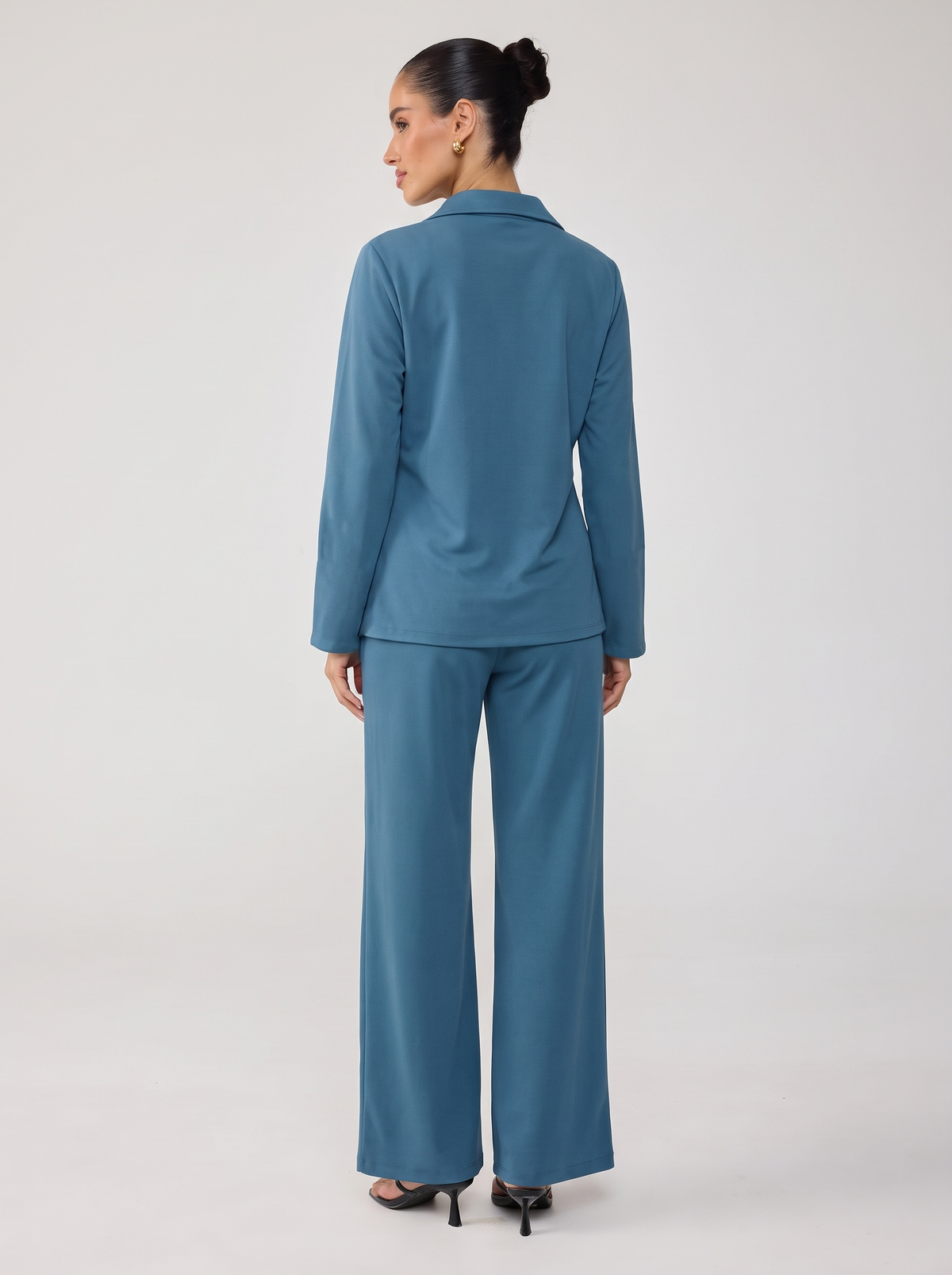 The Wrap Co-Ord - Ocean Blue